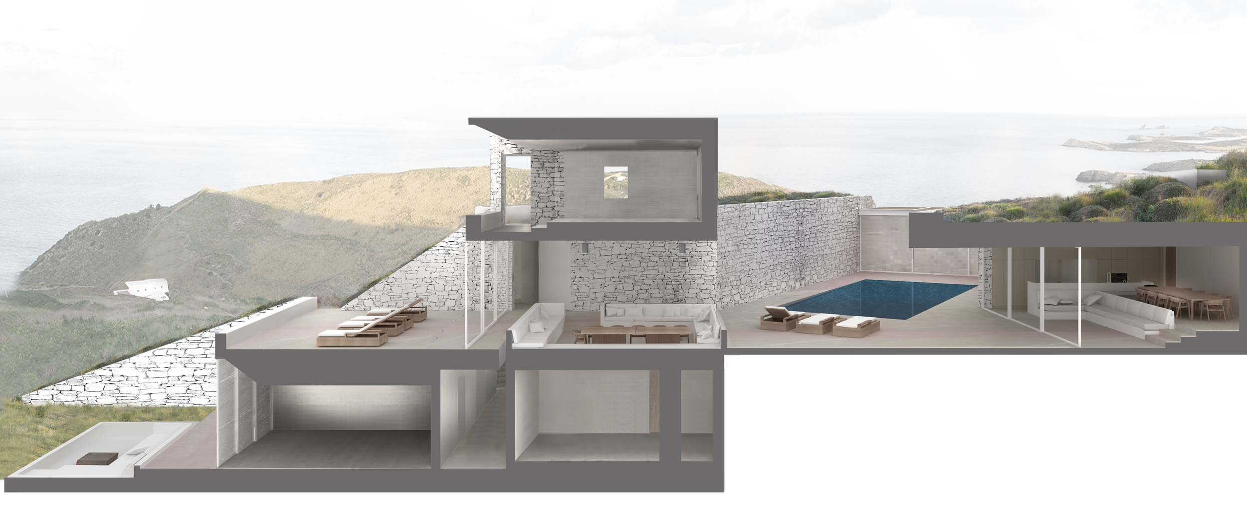 Exterior Lounge Seating Area - North Elevation