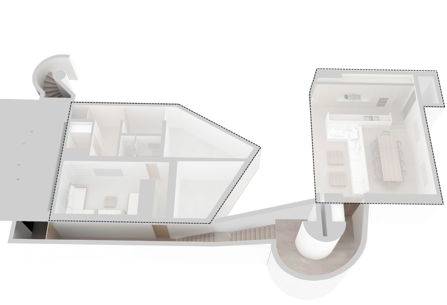 Ground and Lower Level Internal Connection