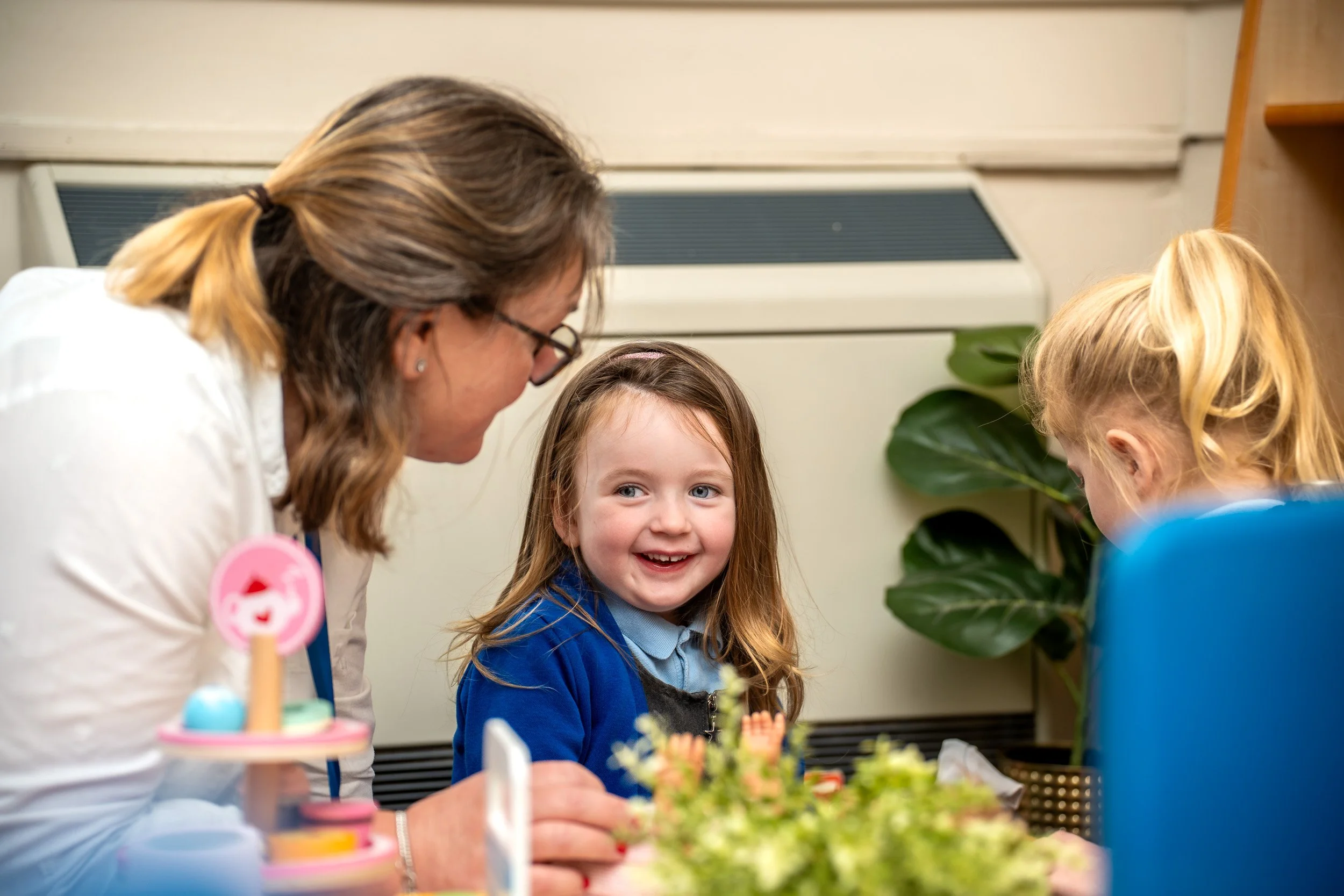 Cute, smiling and happy, Early Years Student at LAdymount Catholic Primary School student