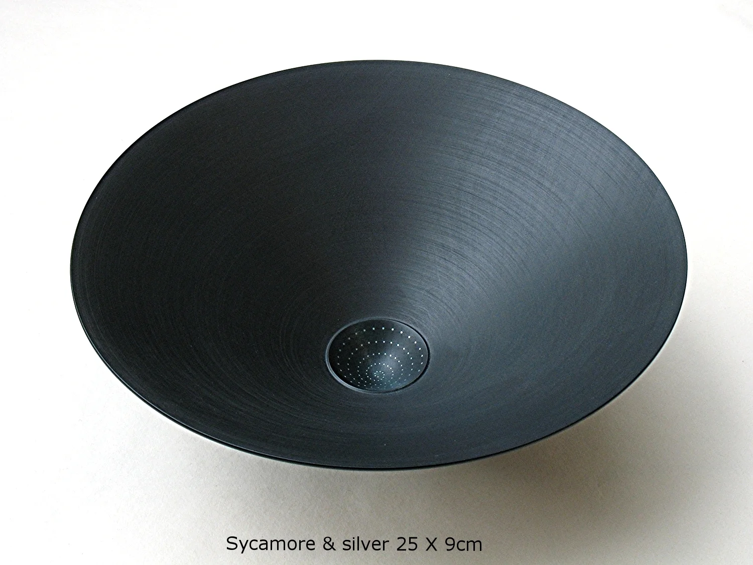 RB5 (a) Coloured sycamore bowl inlaid with silver 90mm high X 250mm diameter.jpg