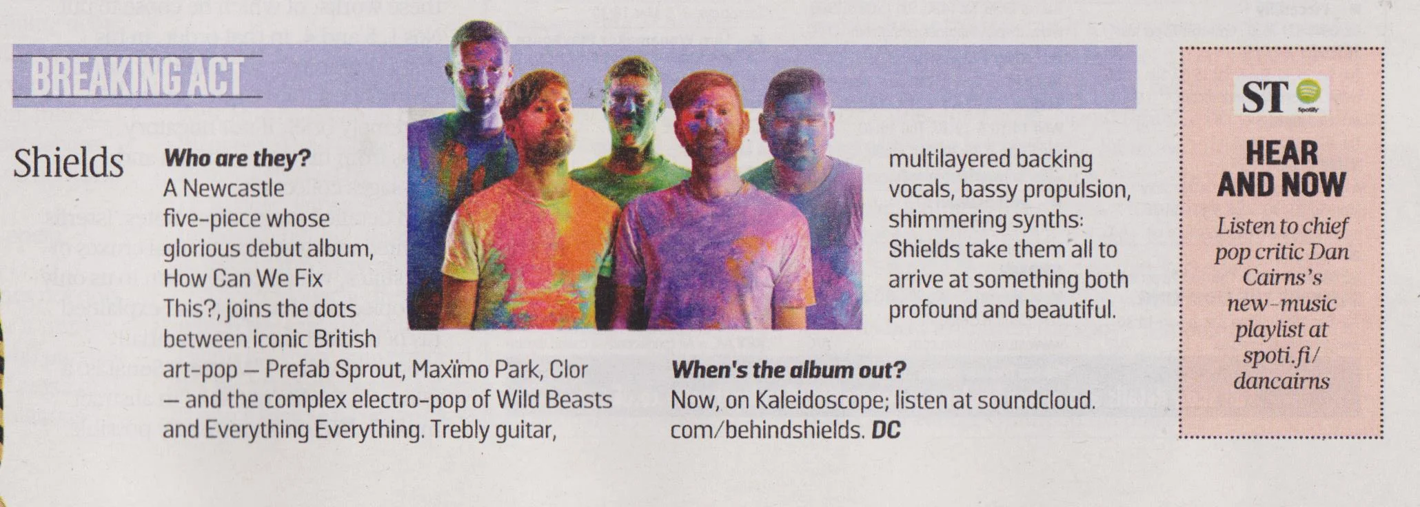 Shields - Sunday Times