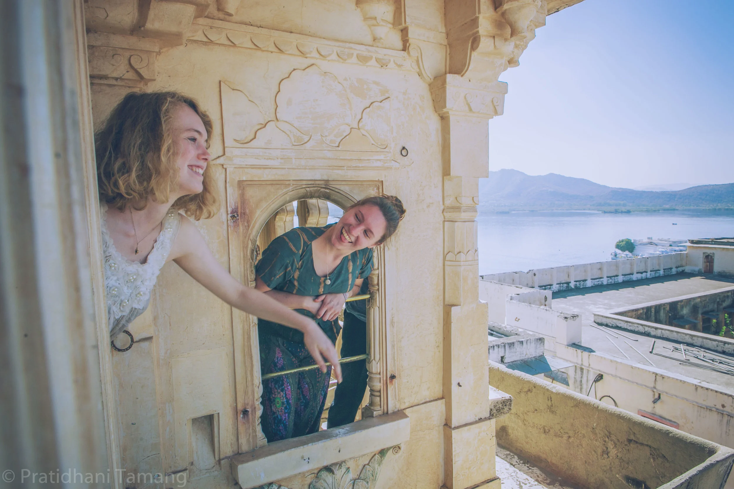Just hanging around at the palace..