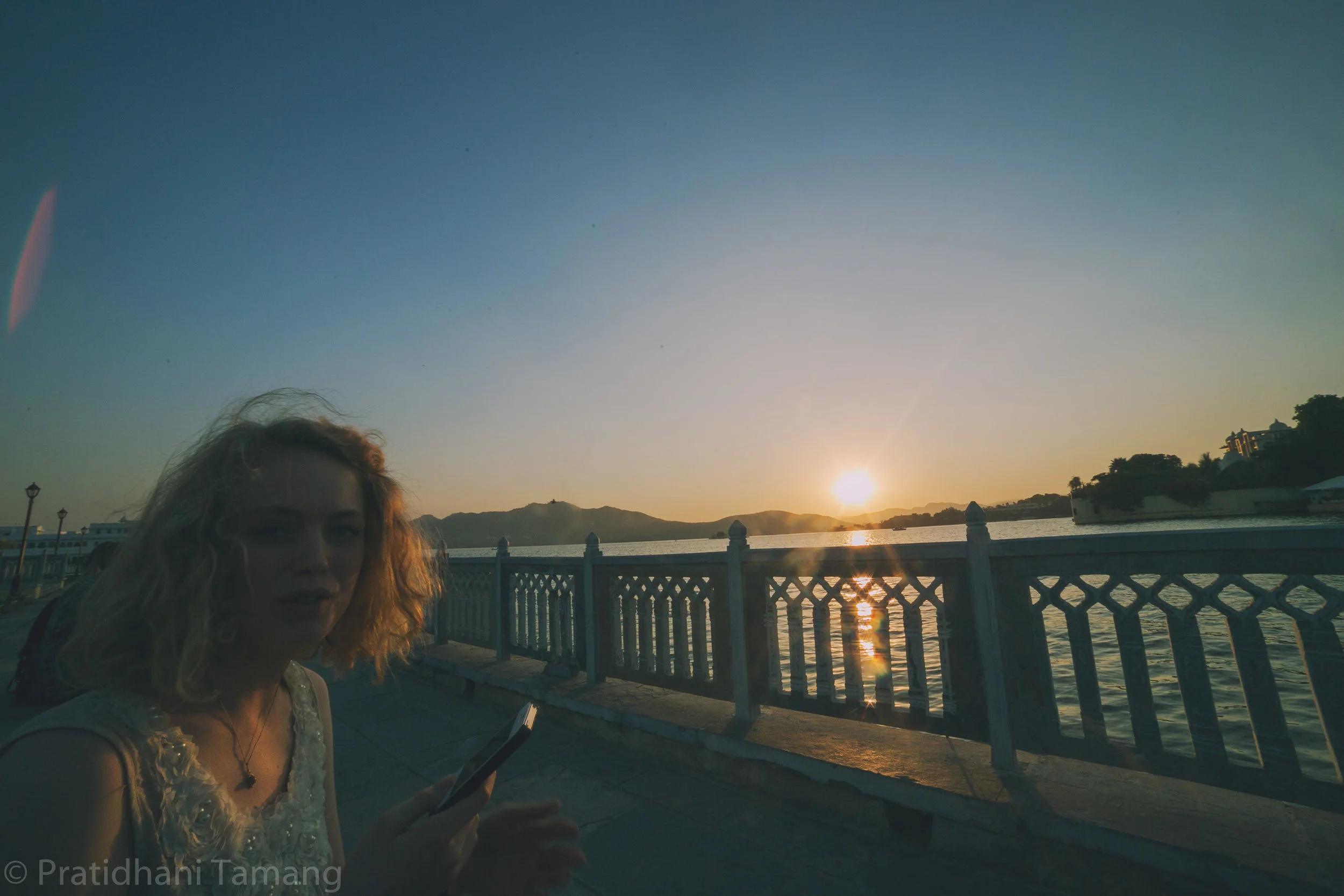 She said something I can't remember. She always said wise things. Beyond her age. 