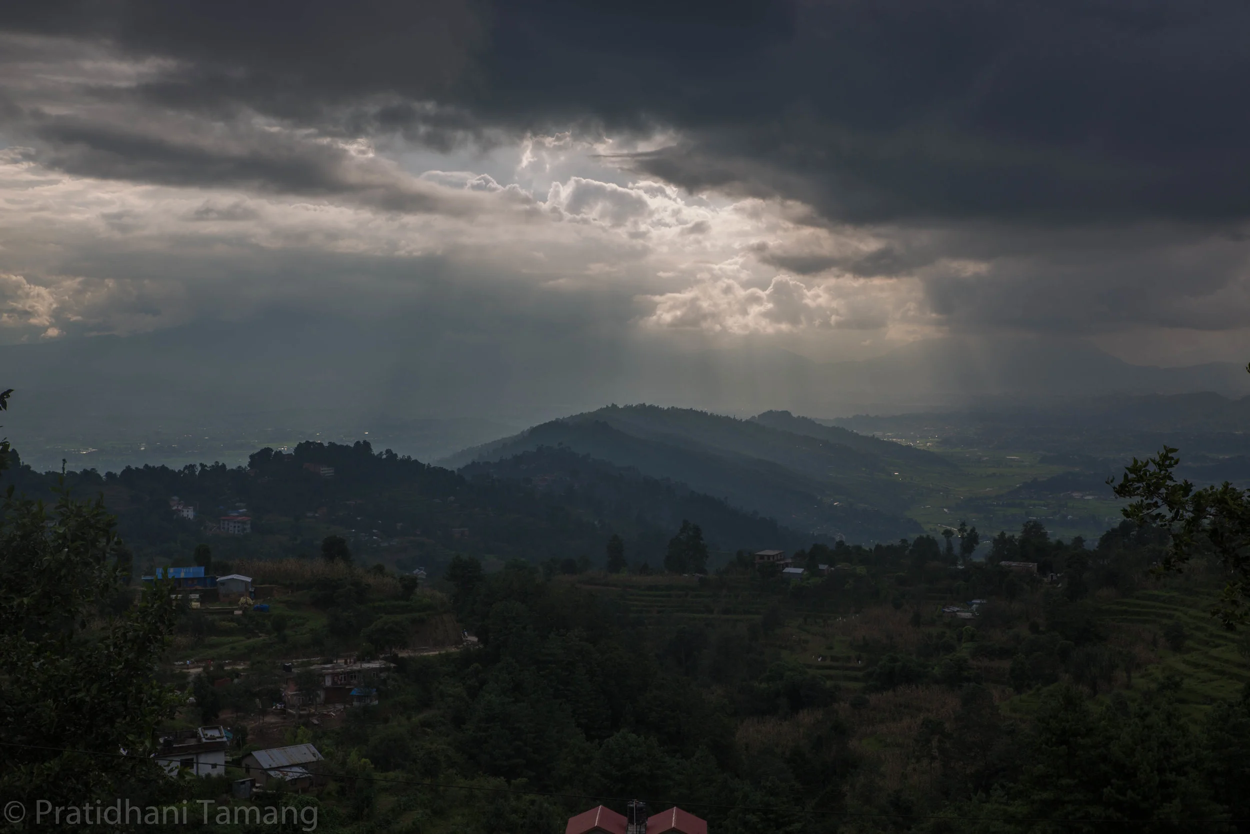One of the most magnificent sunsets I have ever witnessed. Nagarkot, Nepal. 