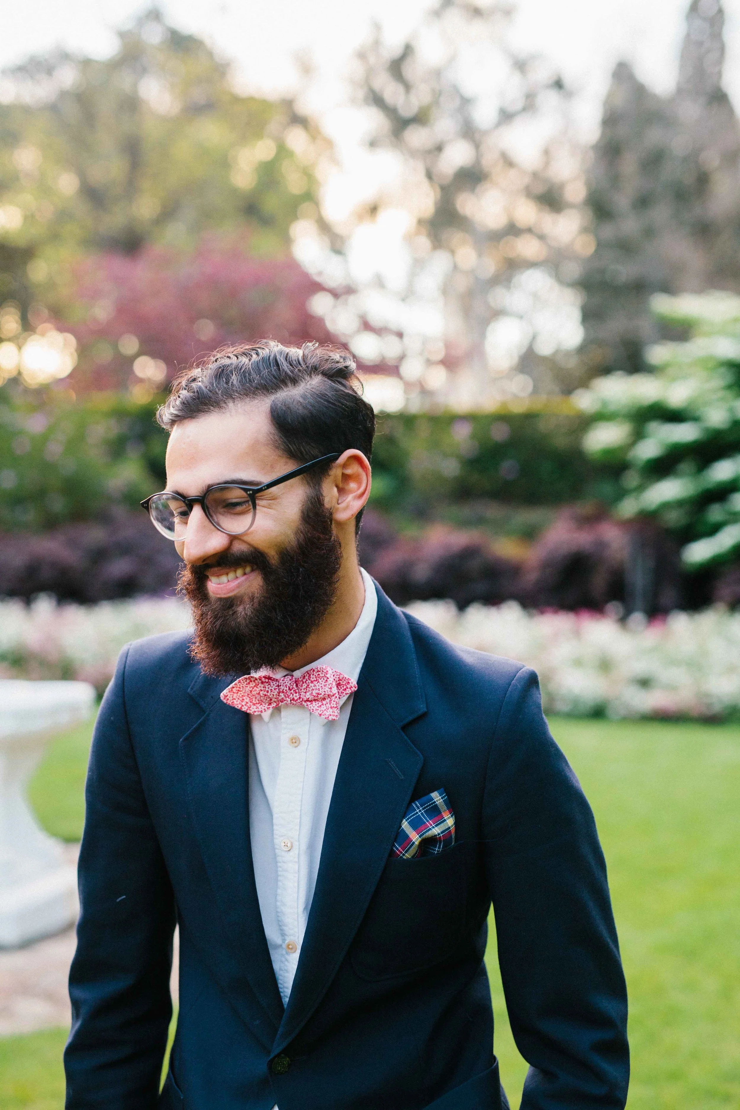 Marias Slim Bowtie with Daulton Pocket Square