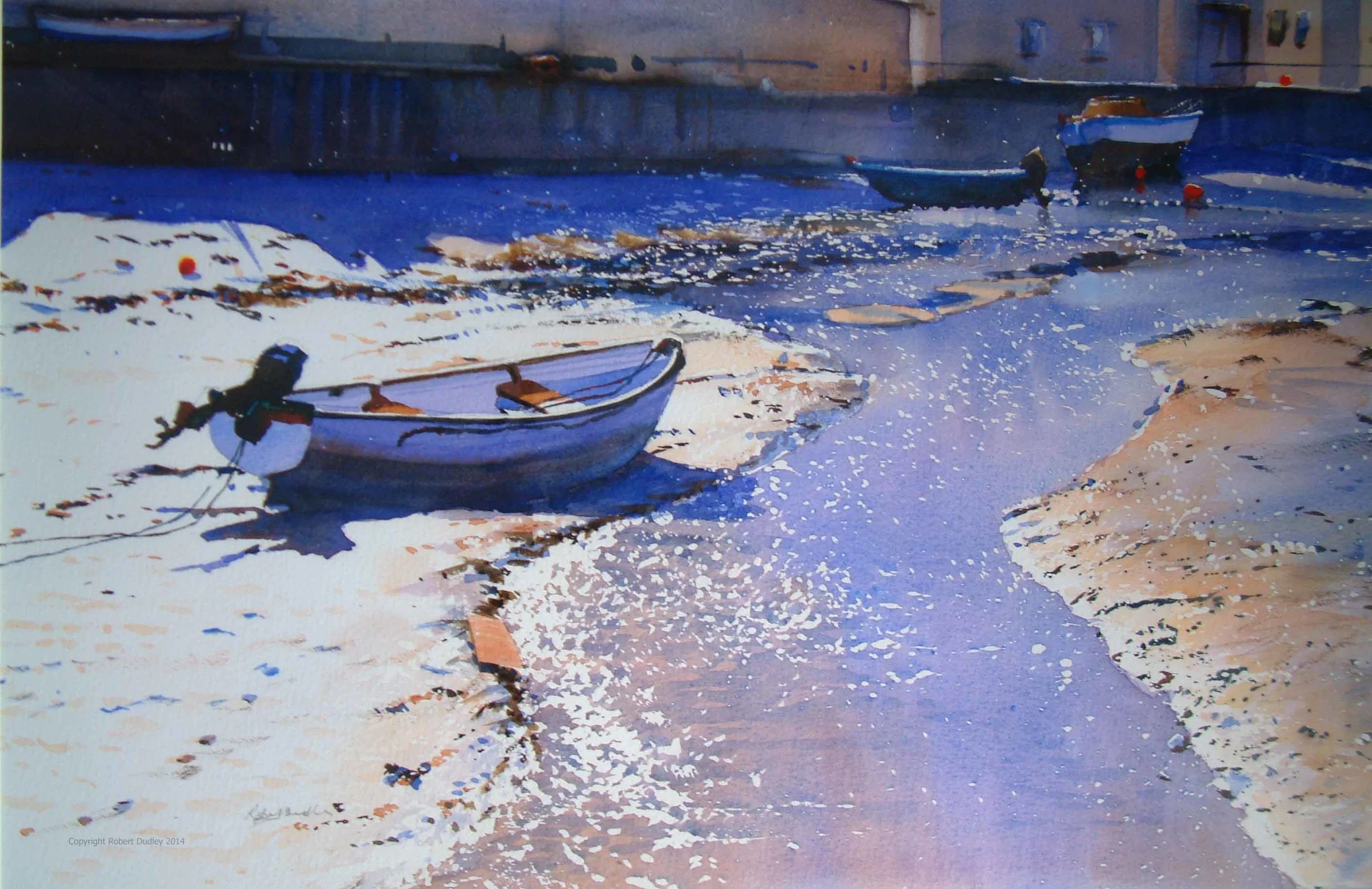 Simon' s Boat Watercolour sold