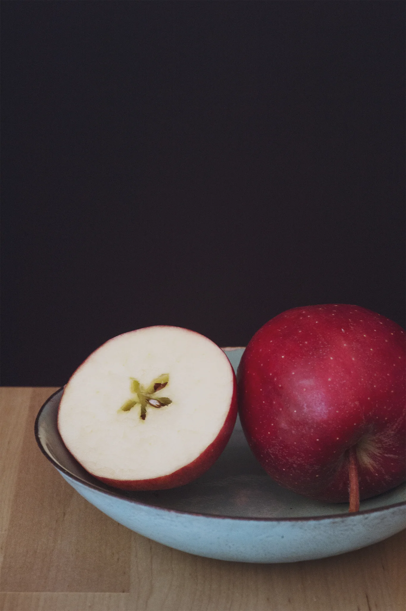 Sliced Apple in Bowl