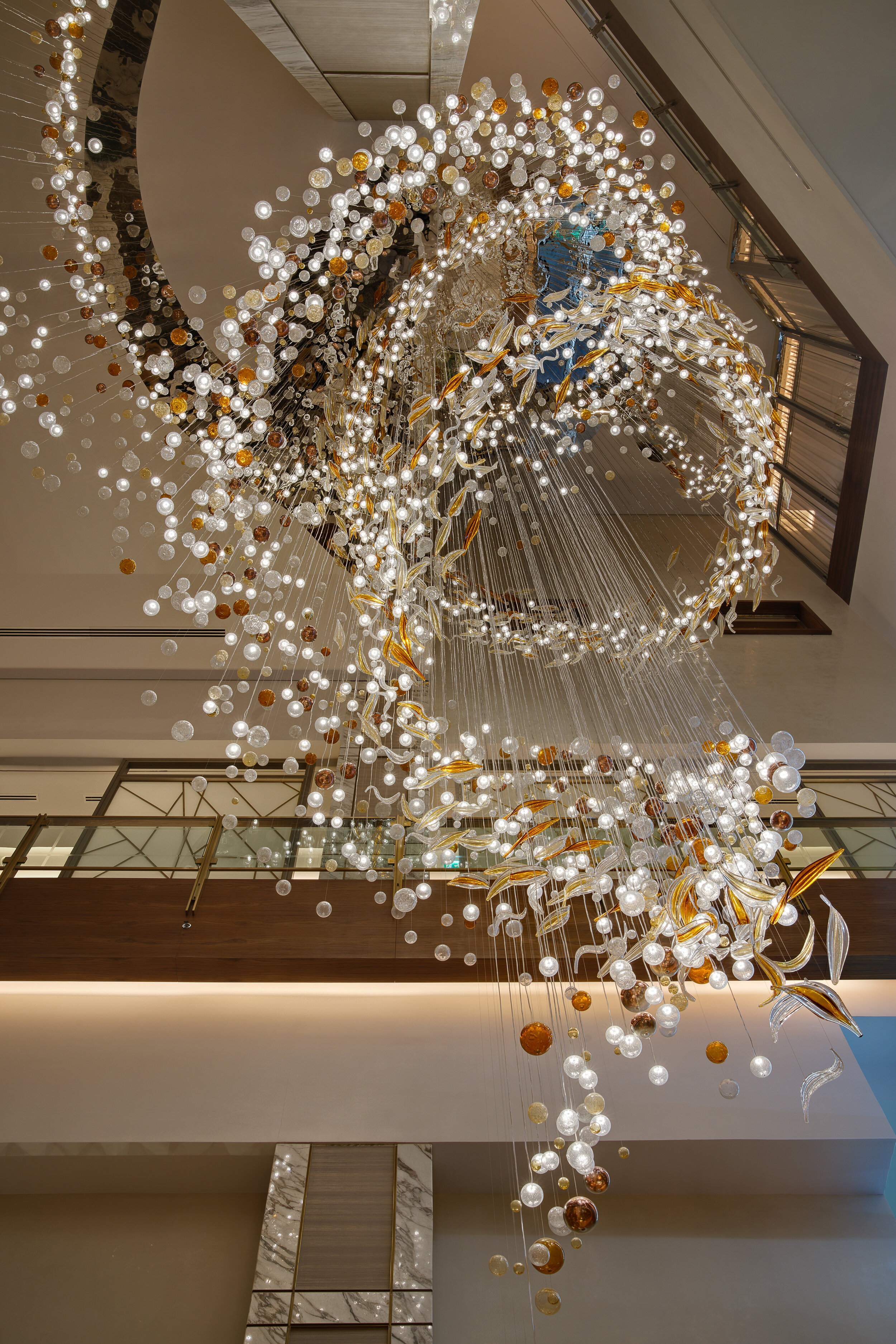 Lasvit installation for Movenpick Media City Hotel Dubai, UAE , photo in courtesy of Lasvit