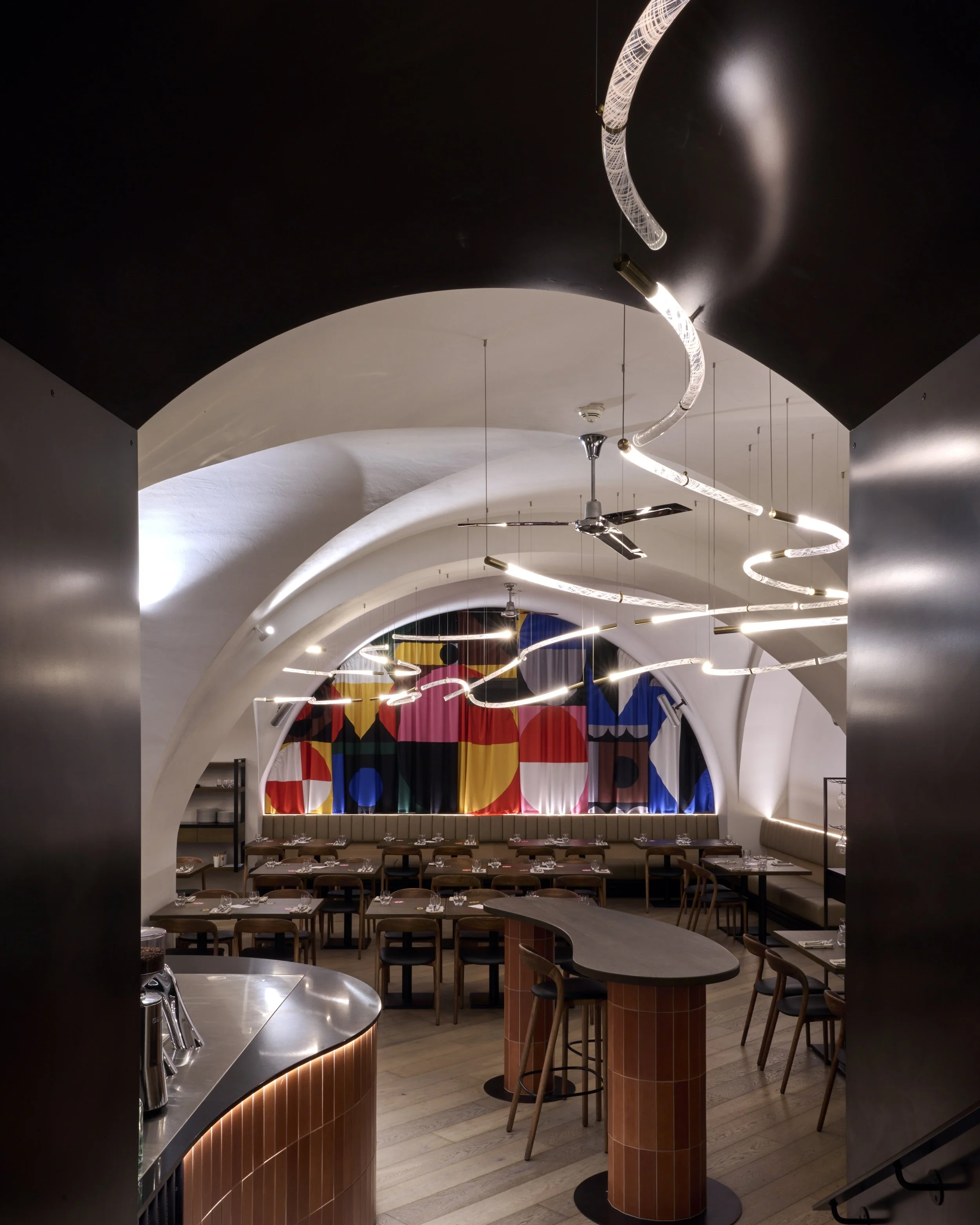 Flare in Brasiliero restaurant, Prague, CZ