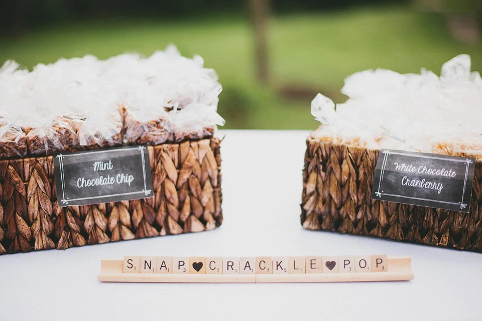 Rice Krispy Treat Wedding Favors