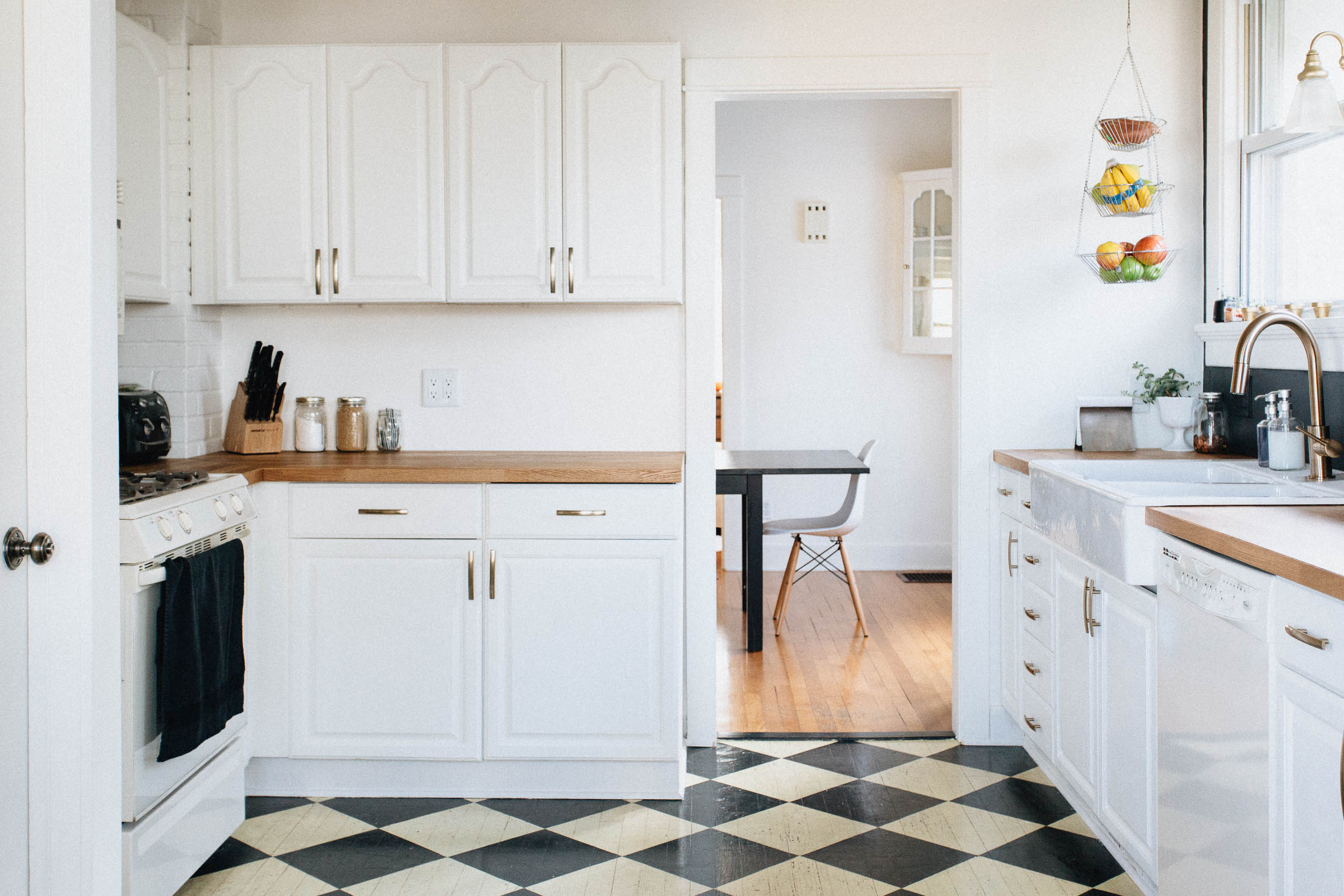 Bright, Modern Kitchen with Butcher Block