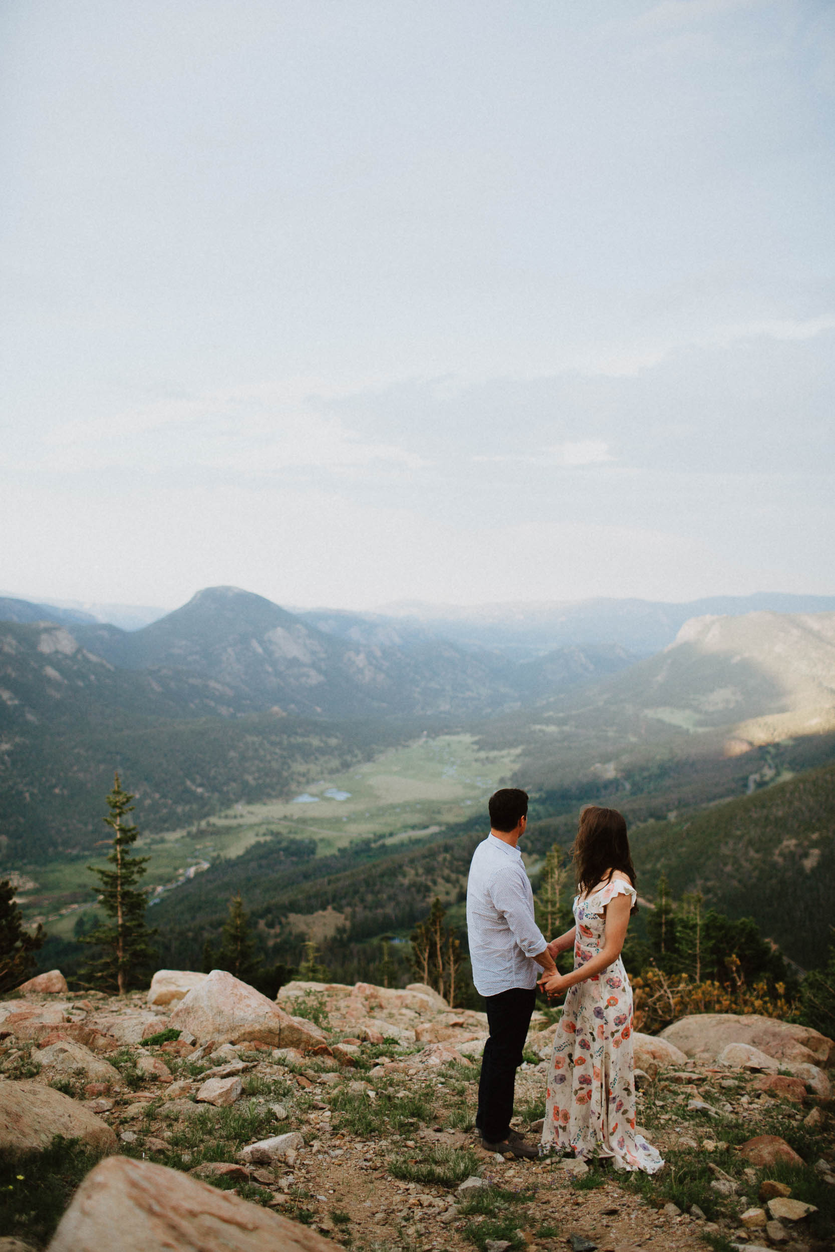 Rocky Mountain National Park Adventure Engagement Session Denver Colorado
