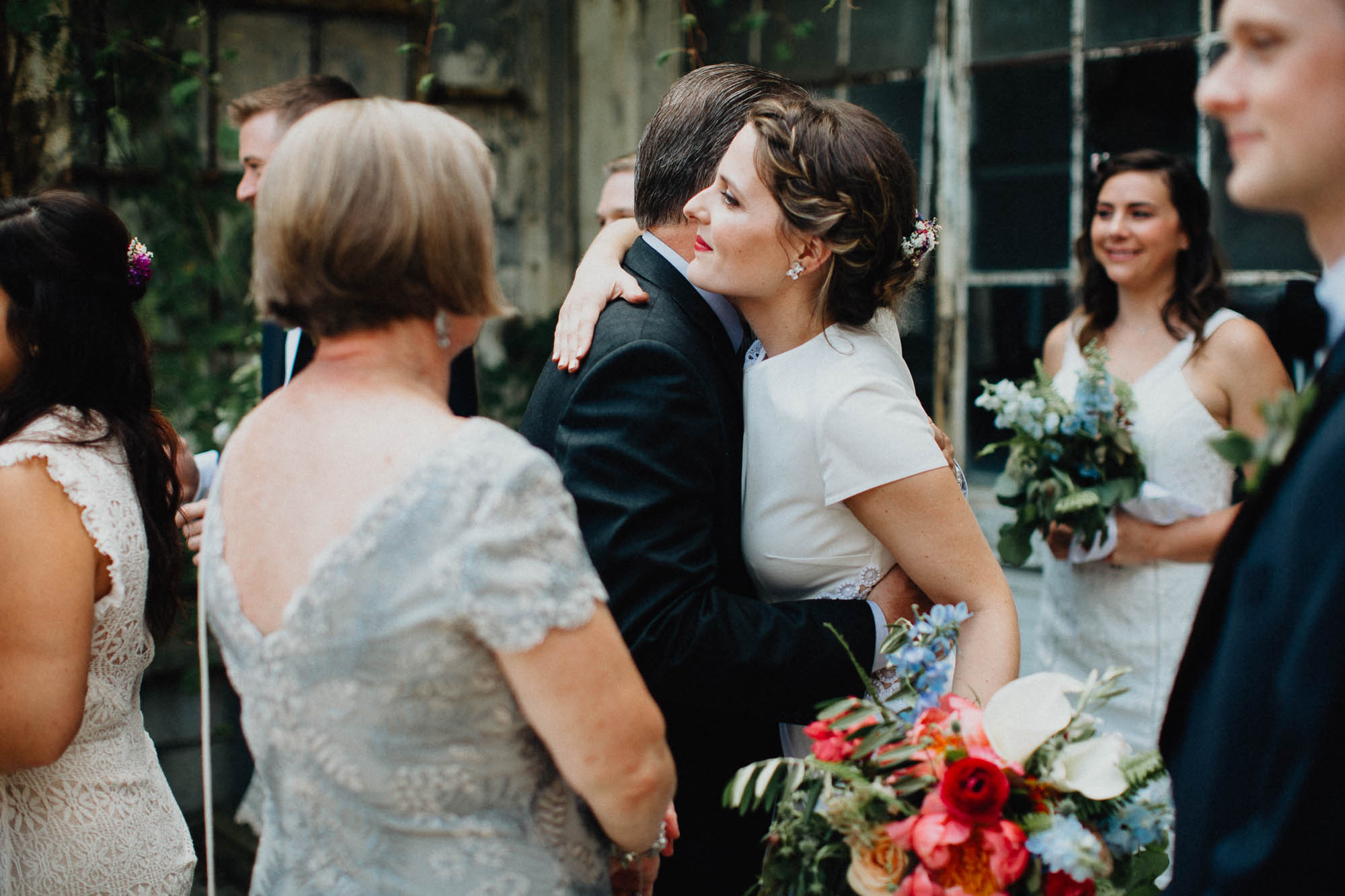 Candid natural moment at an Ohio Wedding