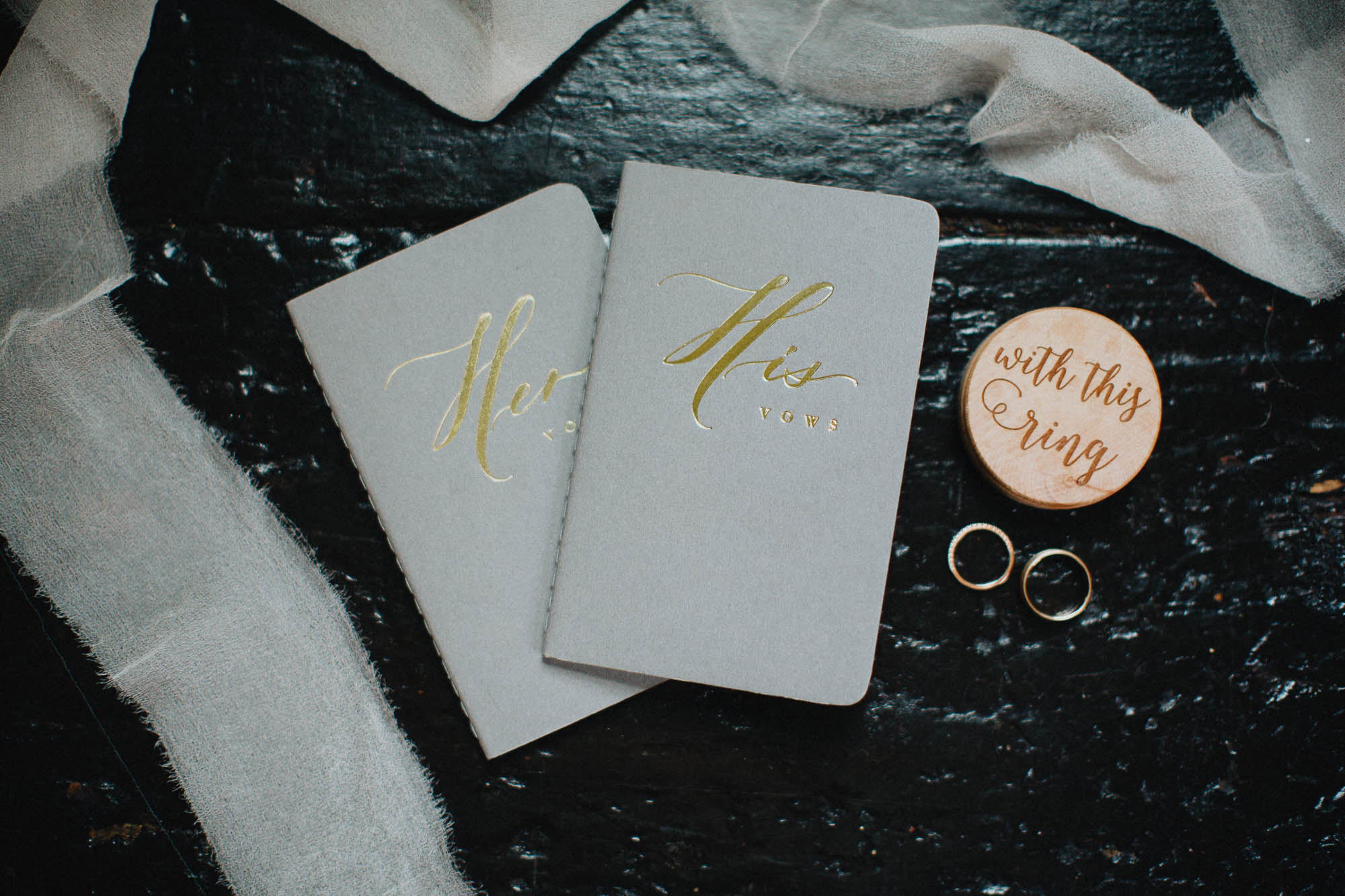 His and Hers Handwritten Vow Notebooks