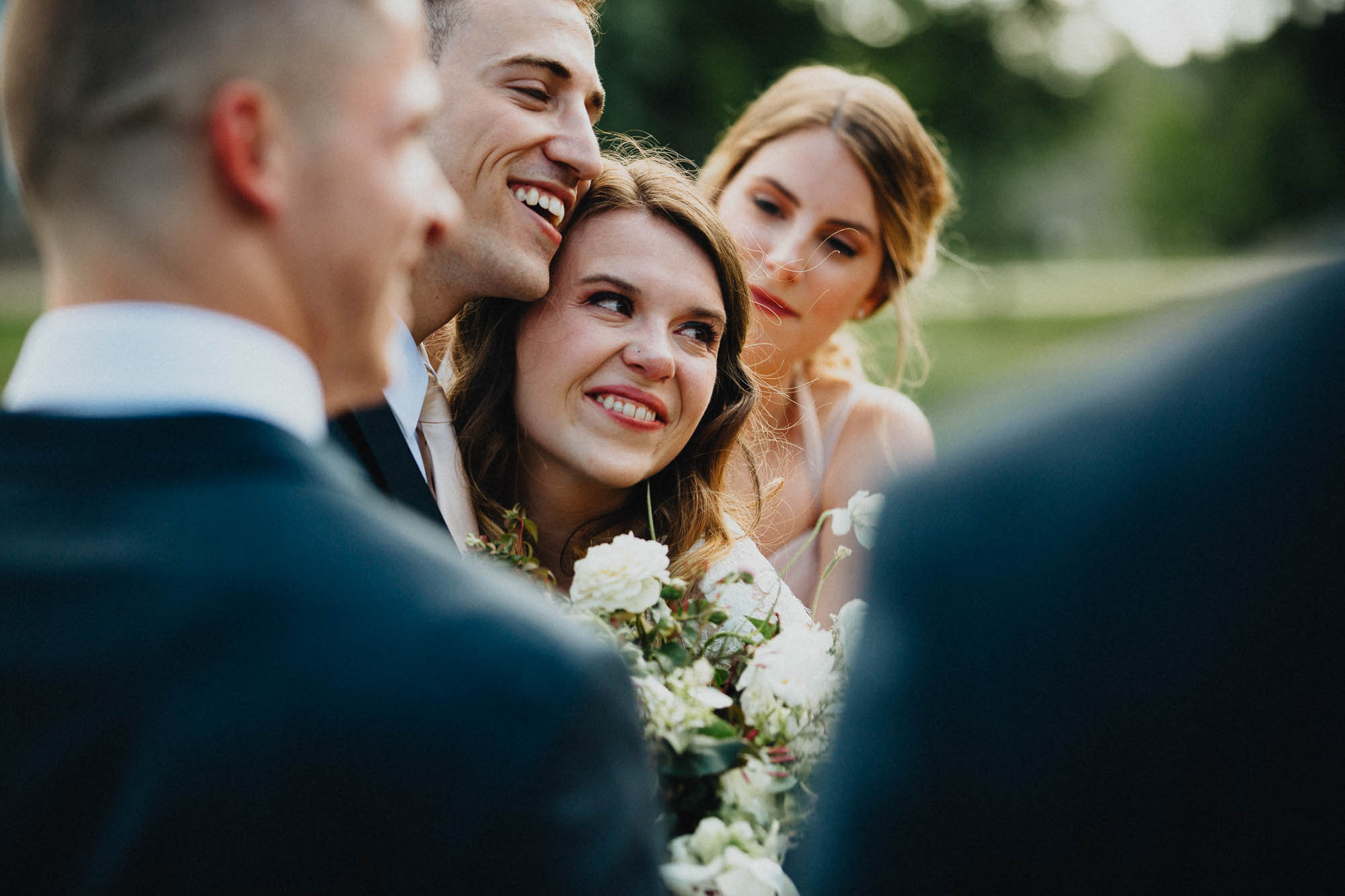 The Joy Felt After The Wedding Ceremony at Bryn Du Mansion in Columbus Ohio