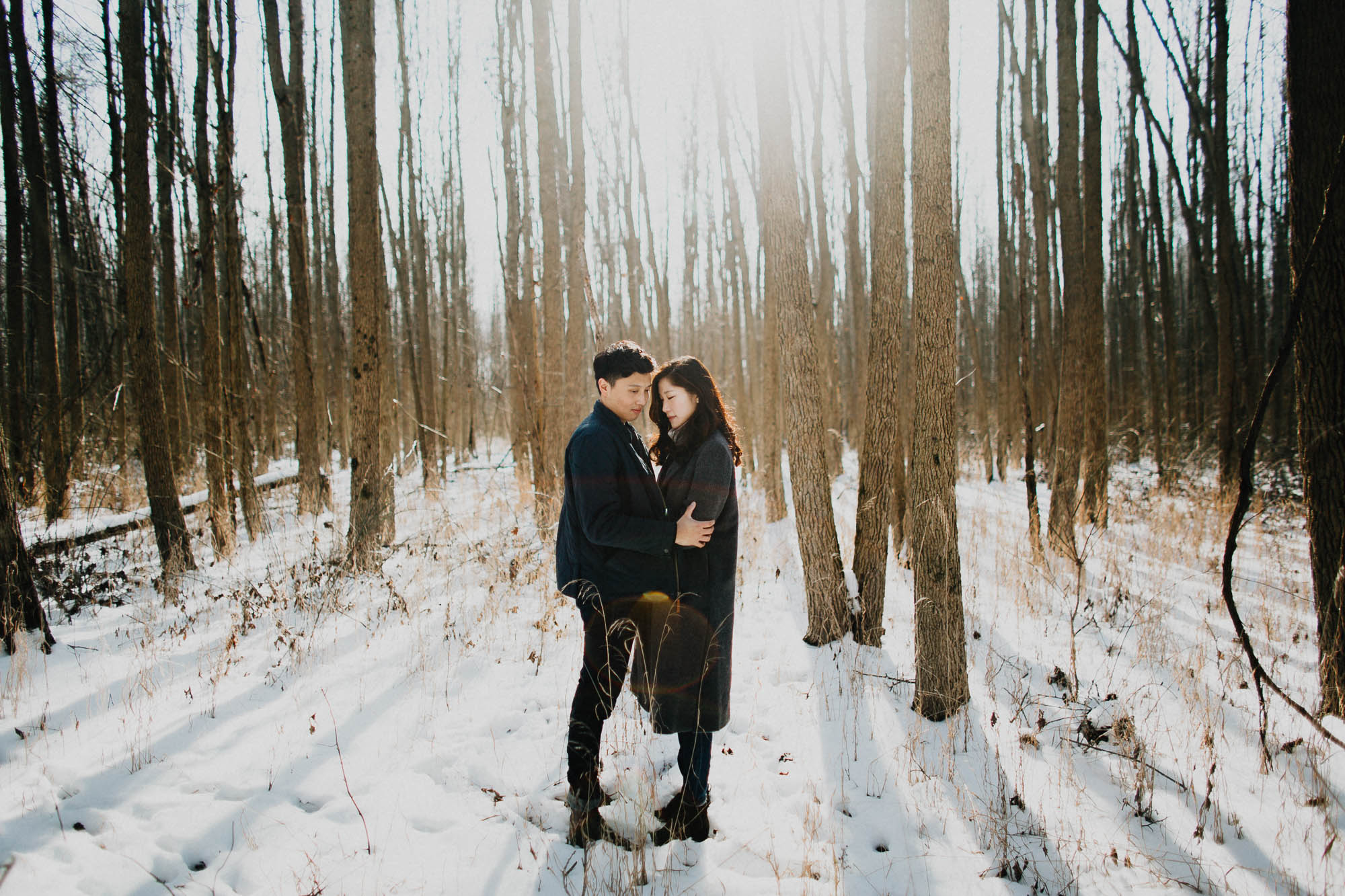 Minimal Adventure Engagement Photography Ohio