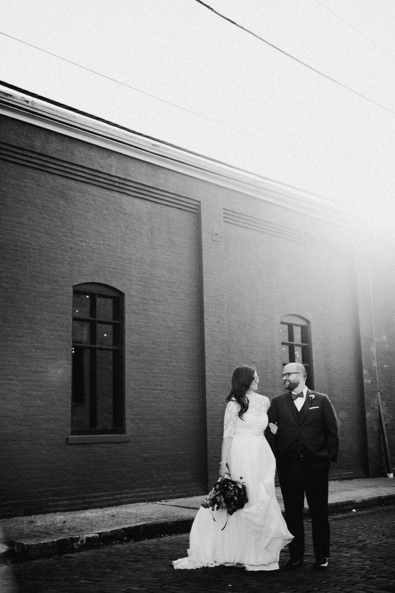 Bold Black and White Wedding Photos