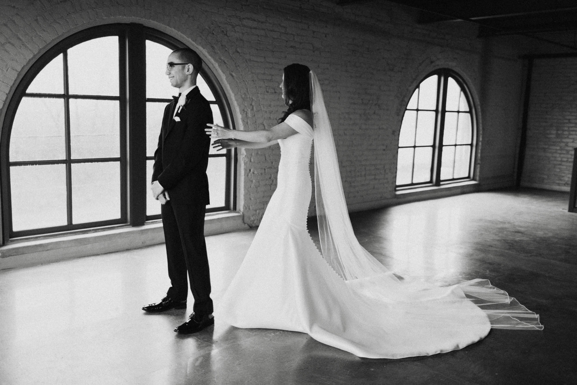 Dayton Steam Plant Wedding First Look