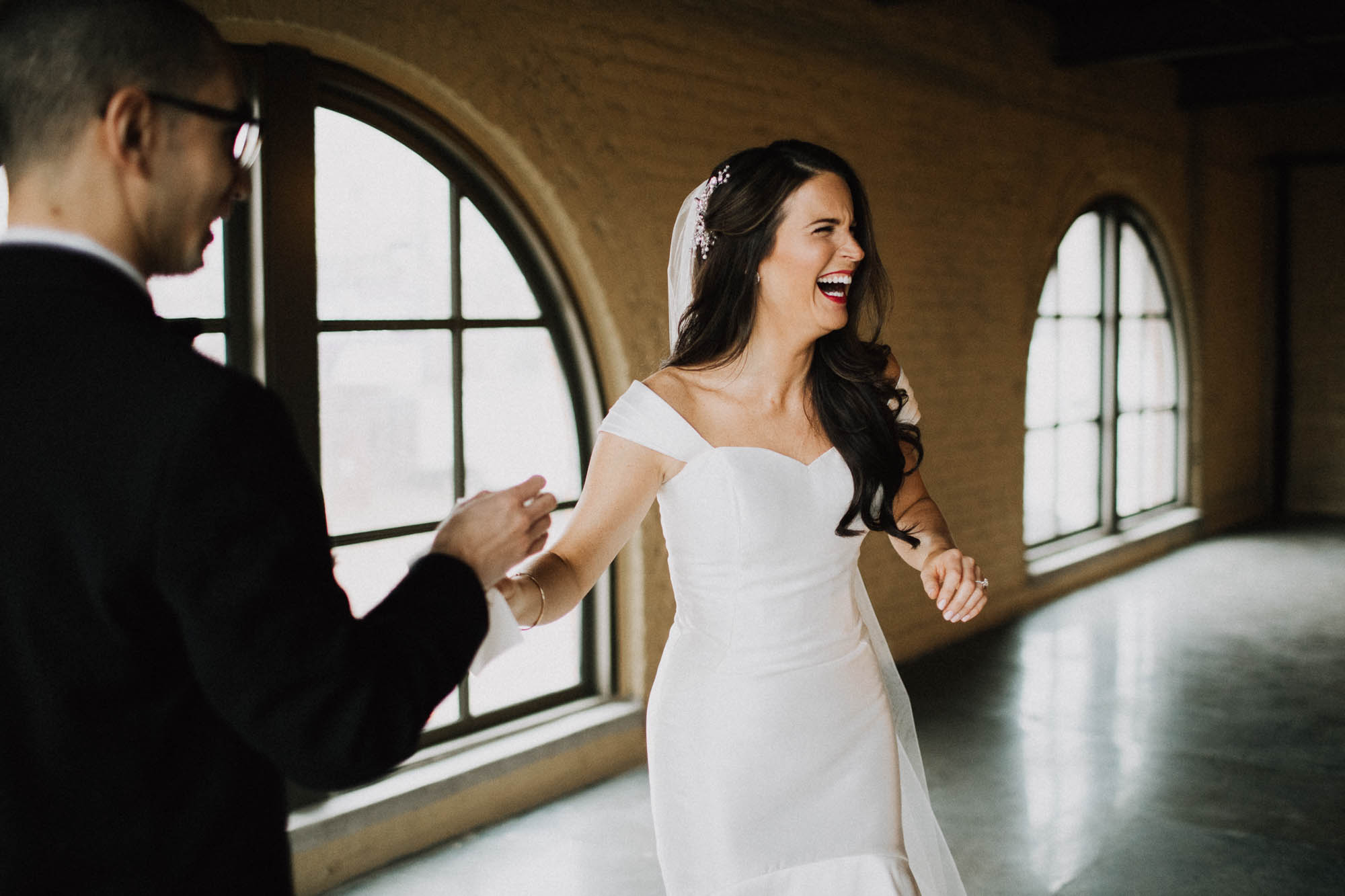 Dayton Steam Plant Wedding First Look