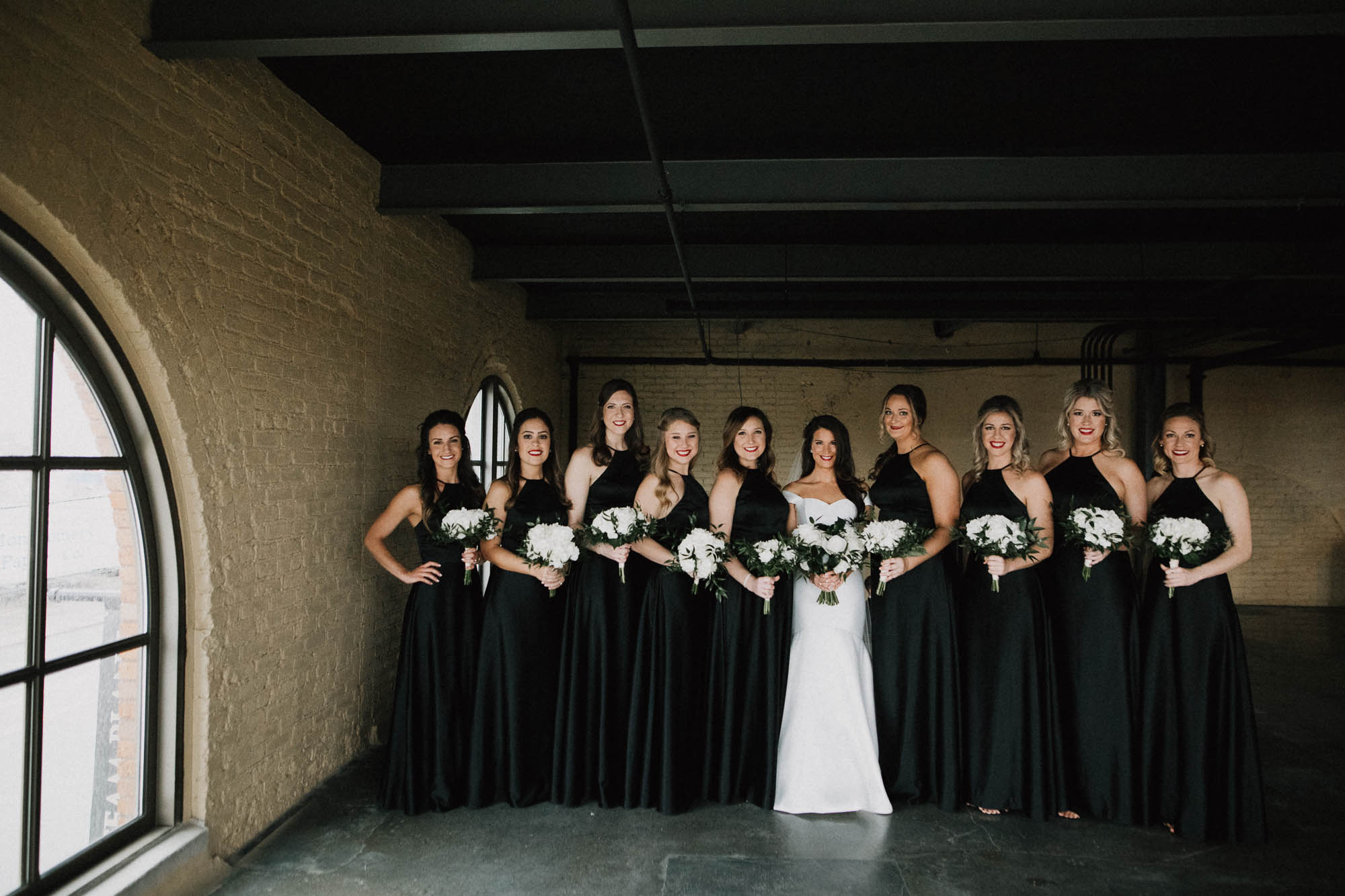 Wedding Party Photo at The Steam Plant