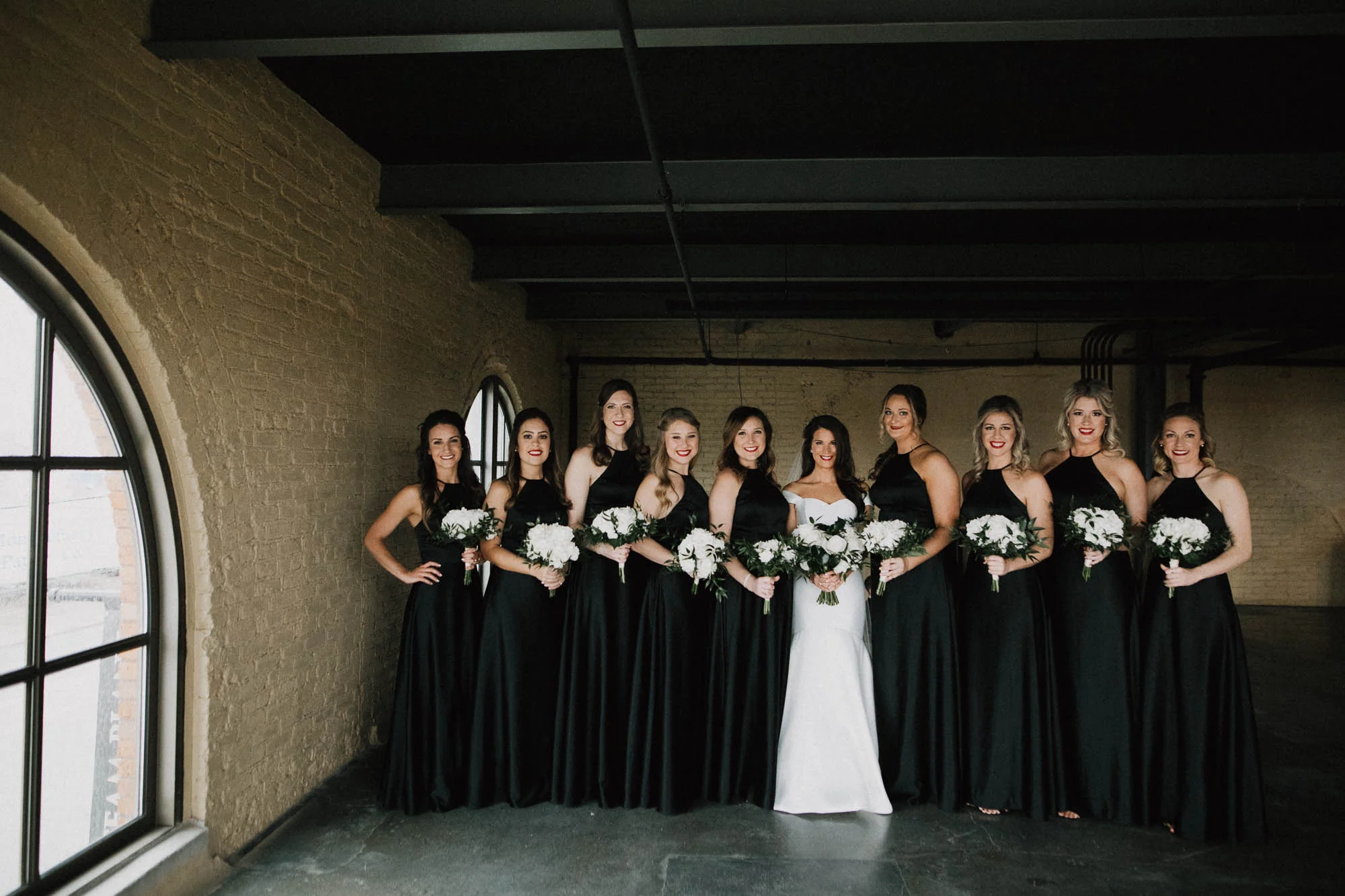 Wedding Party Photo at The Steam Plant