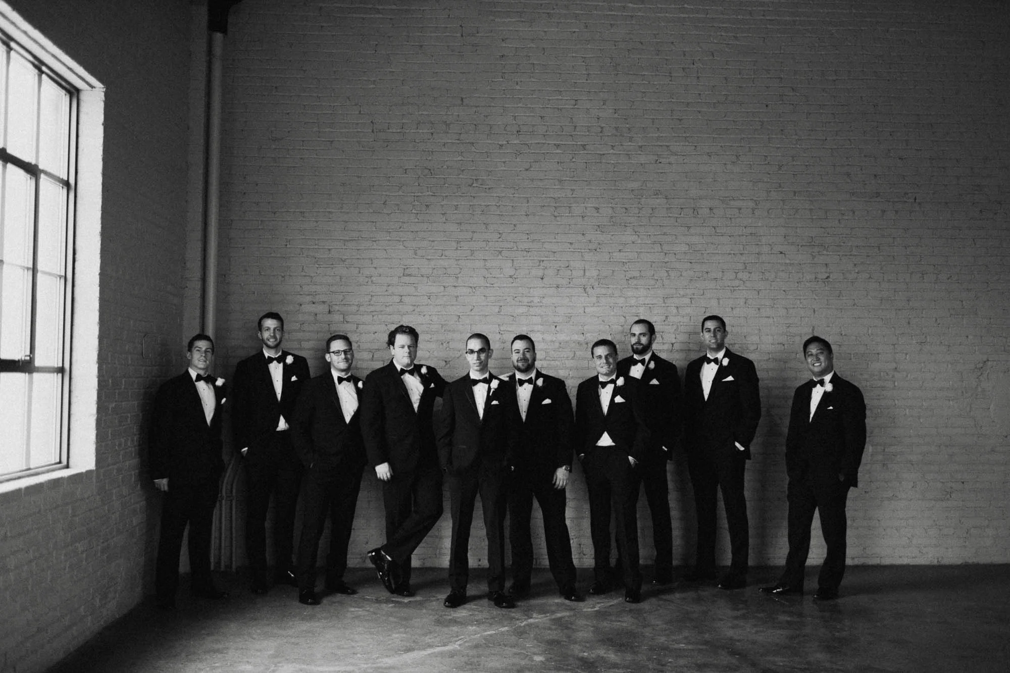 Wedding Party Photo at The Steam Plant