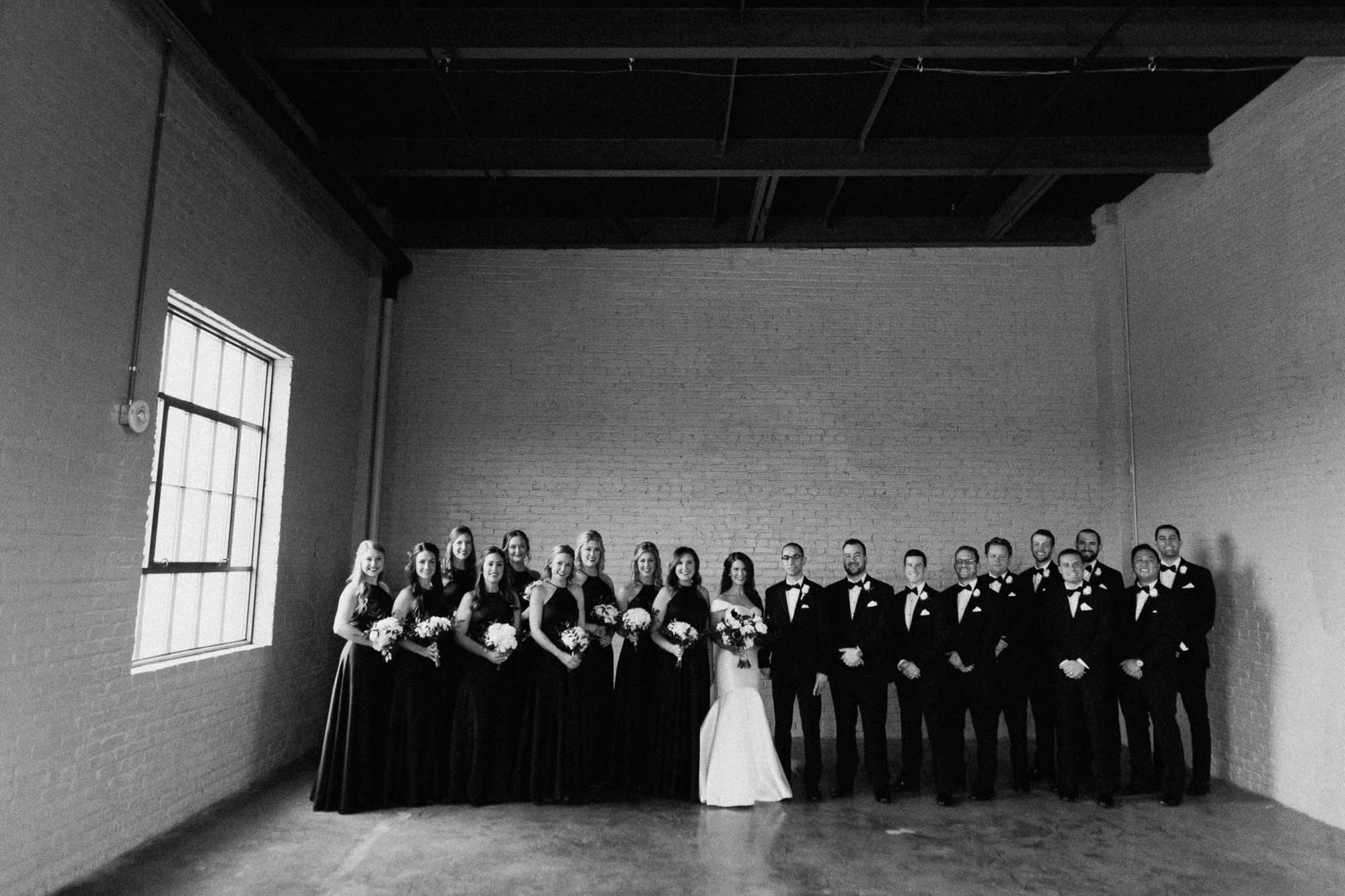 Wedding Party Photo at The Steam Plant