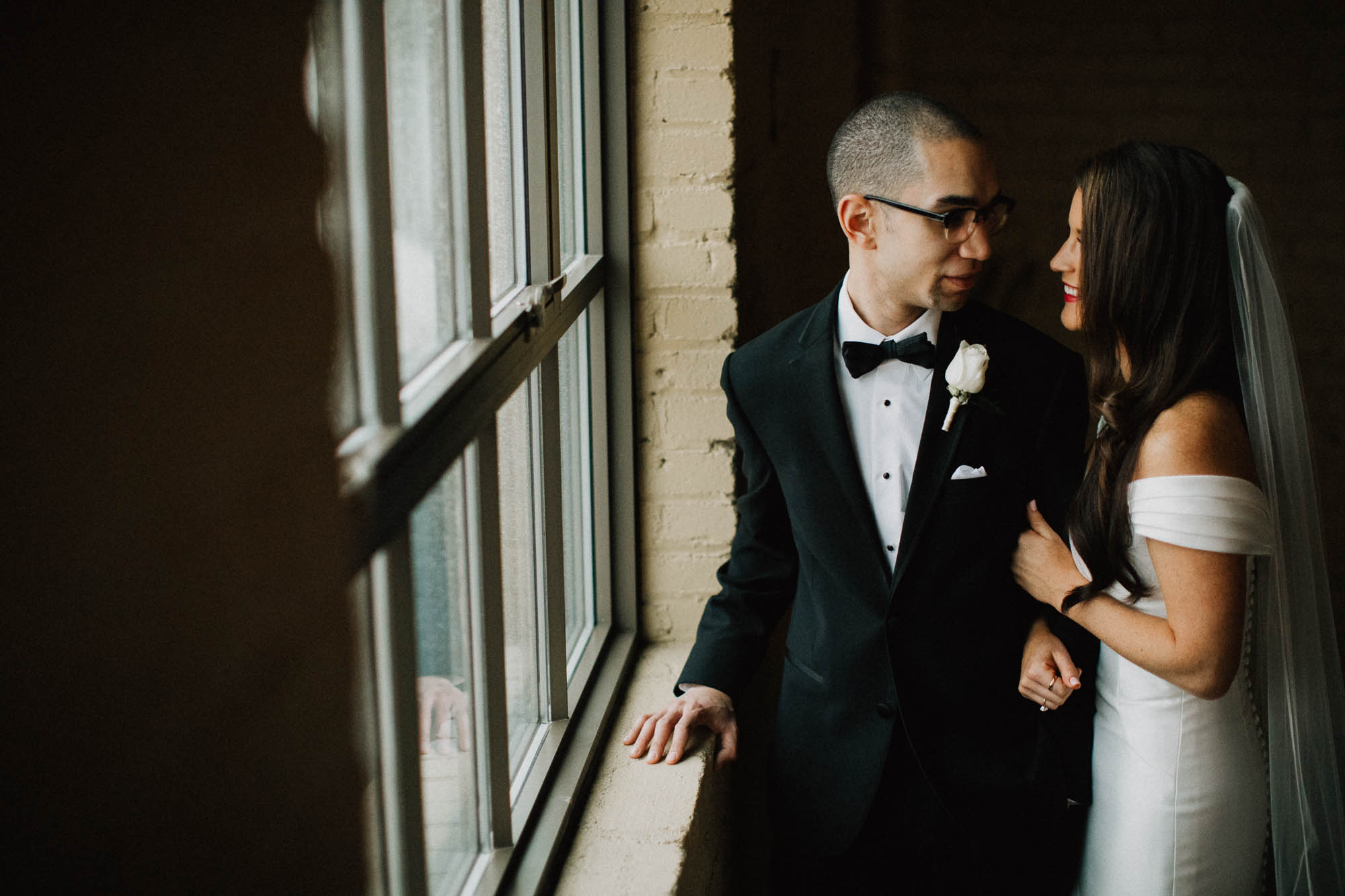 Bride Groom Window Light The Steam Plant