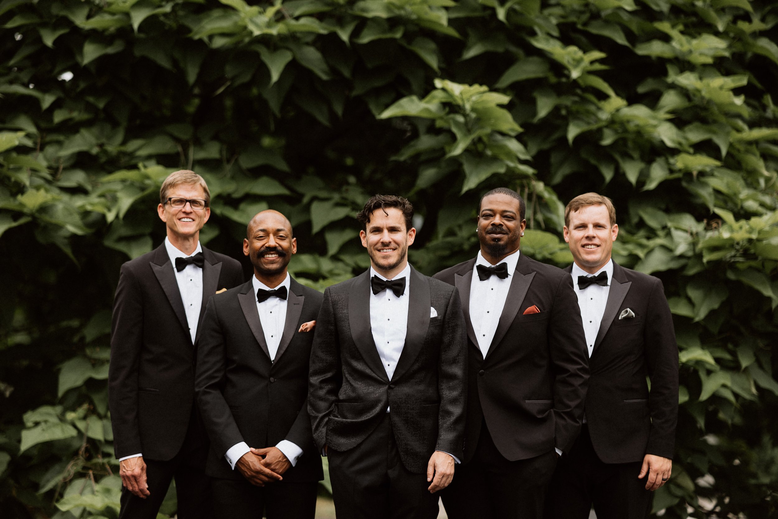 Groomsmens in Garden Cincinnati 