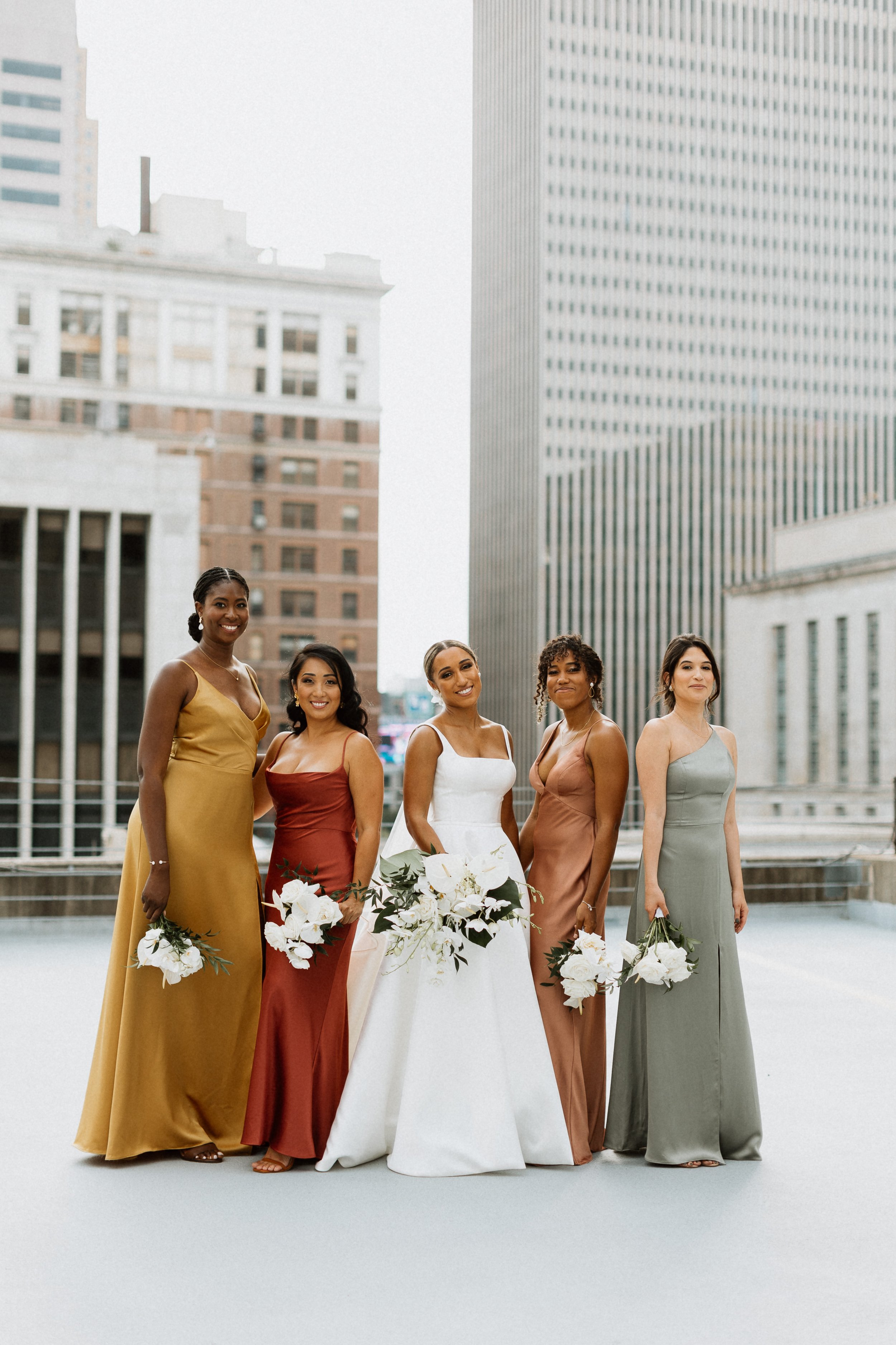 Cincinnati Bridesmaids Rooftop Skyline