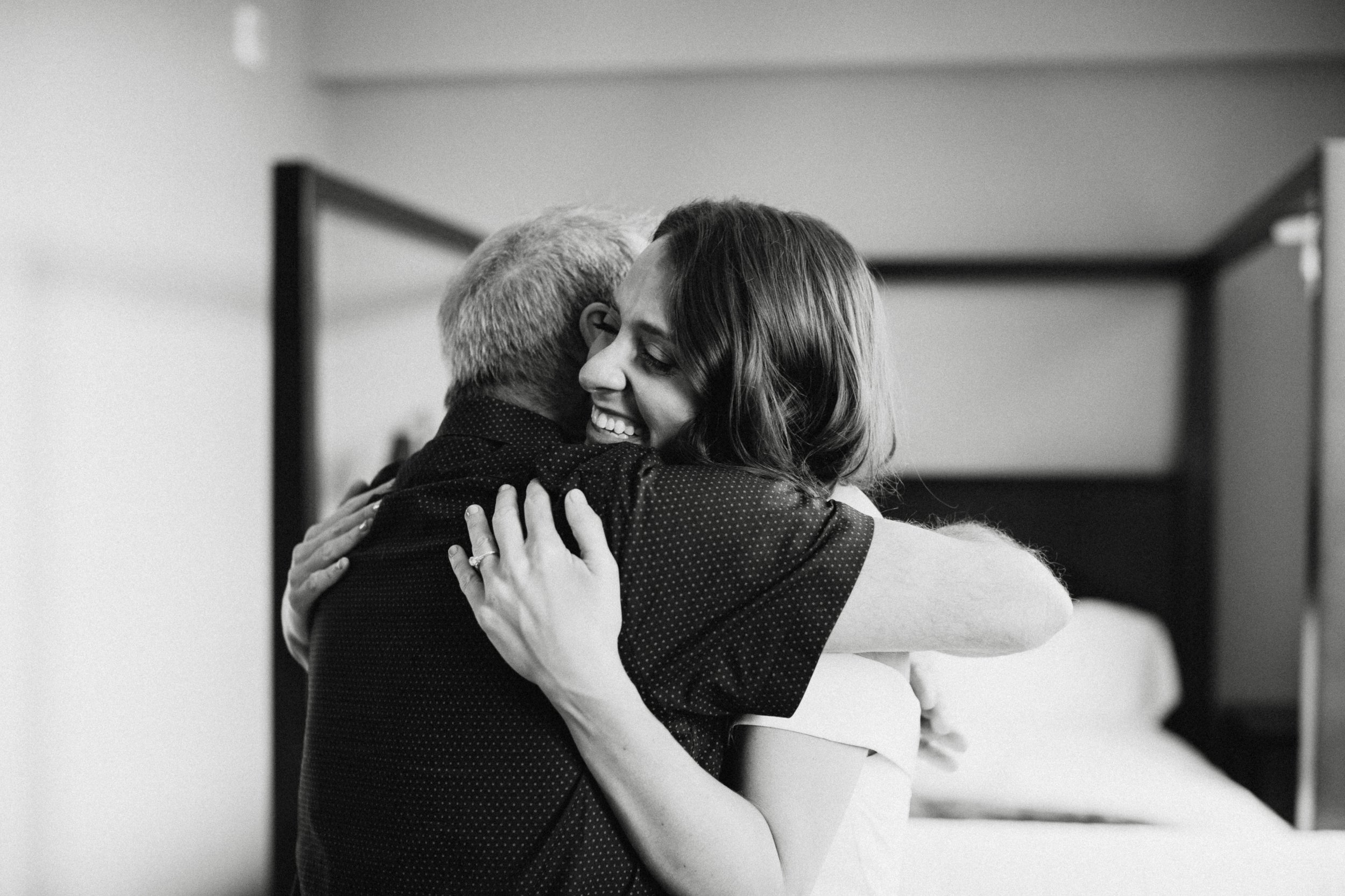 Father of the Bride embrace