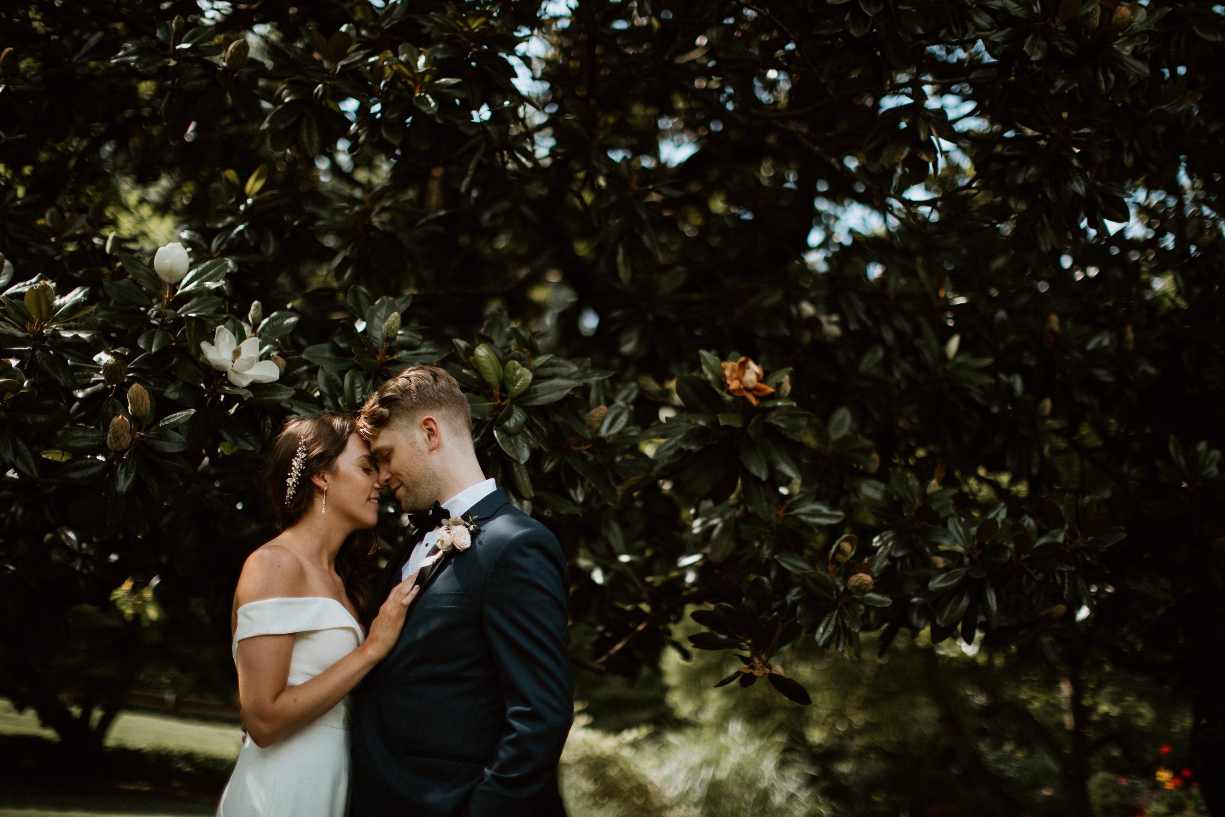 Intimate Bride and Groom Portrait