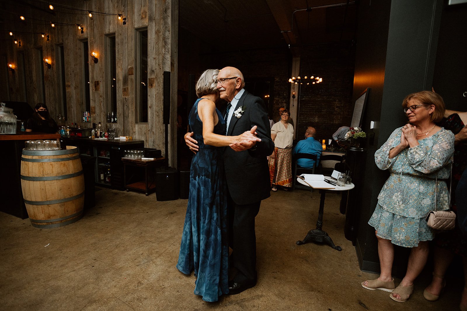 Mother and Grandpa Dance Skeleton Root Winery Cincinnati 