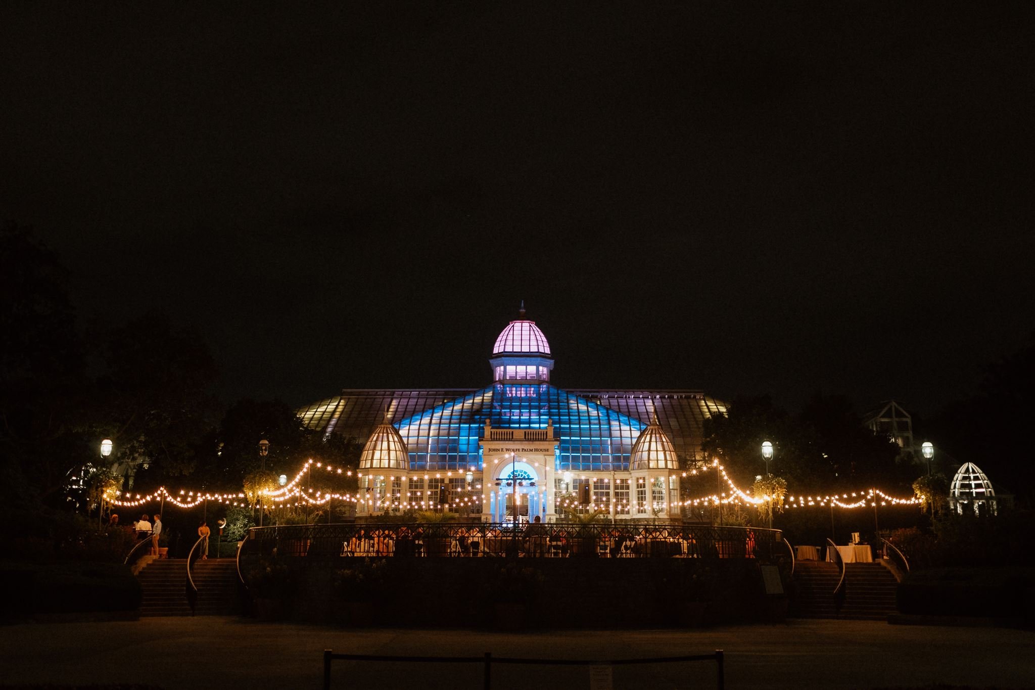 Franklin park conservatory at night