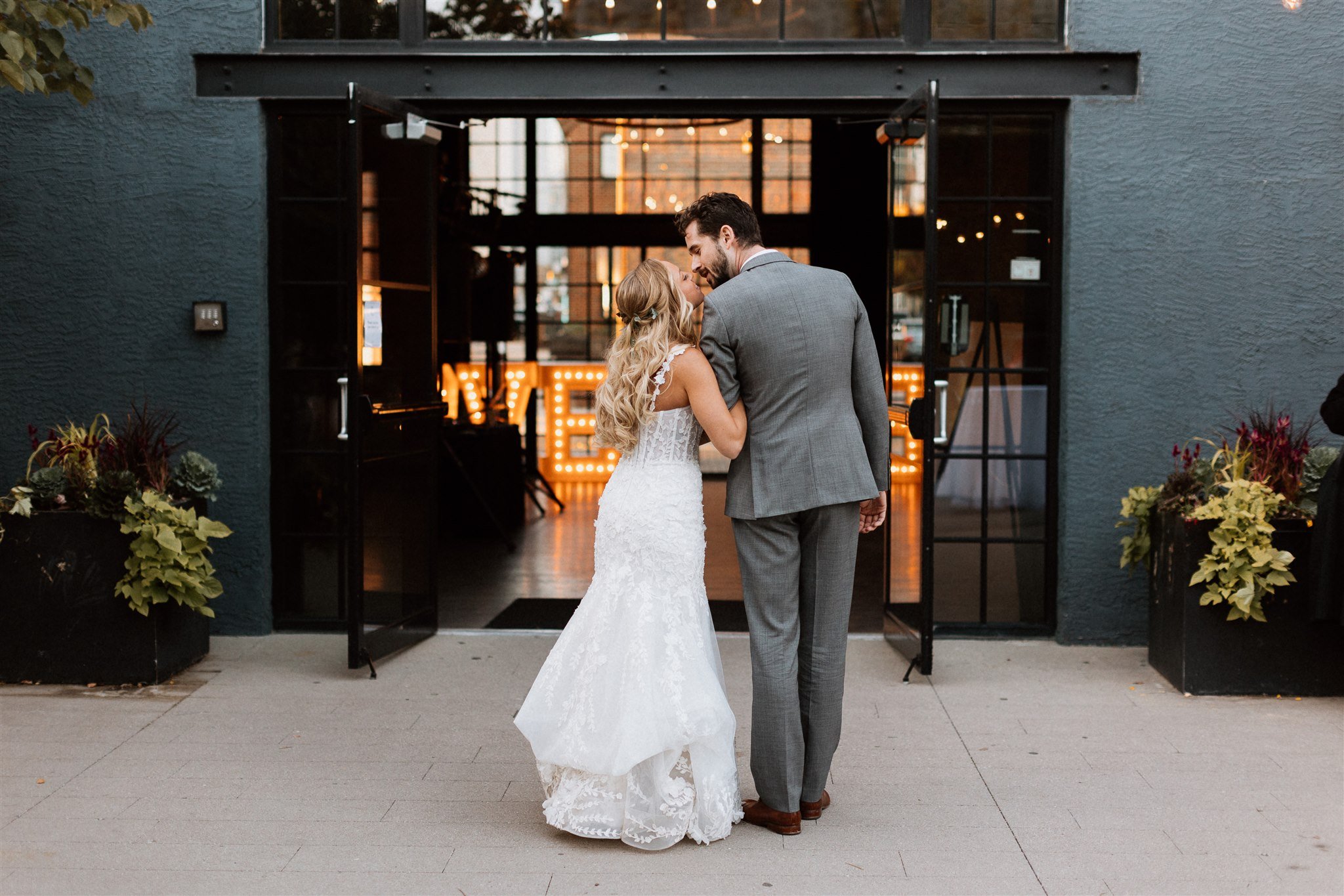 Bride and Groom introduced at High Line Car House