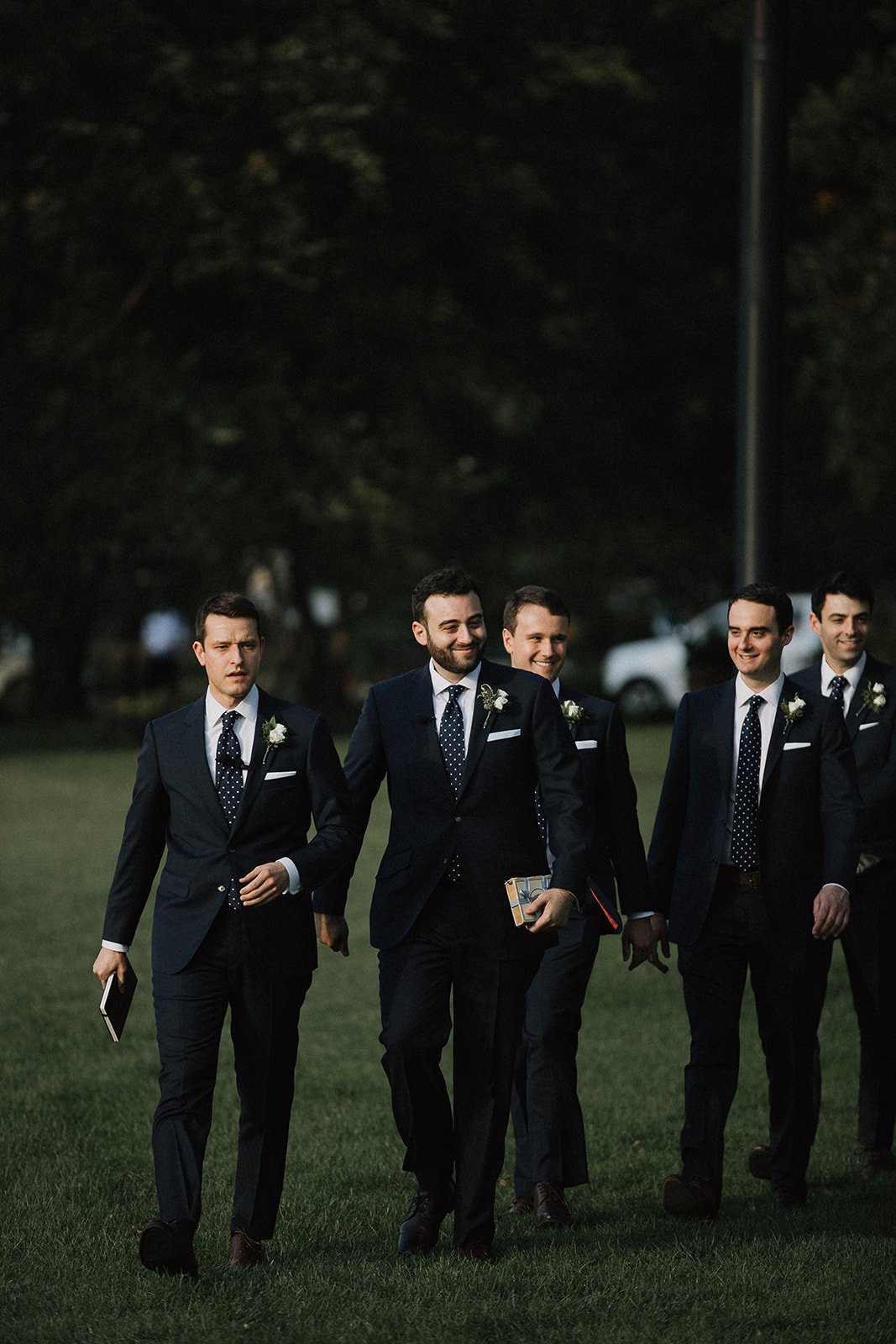 Groom walking into ceremony Cincinnati