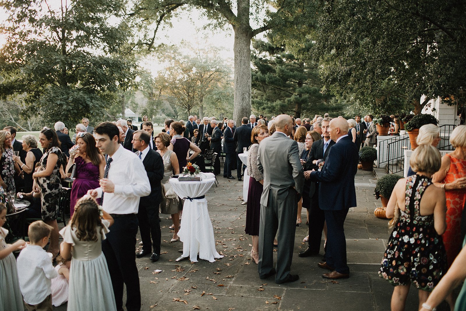 patio cocktail hour Camargo Club Wedding