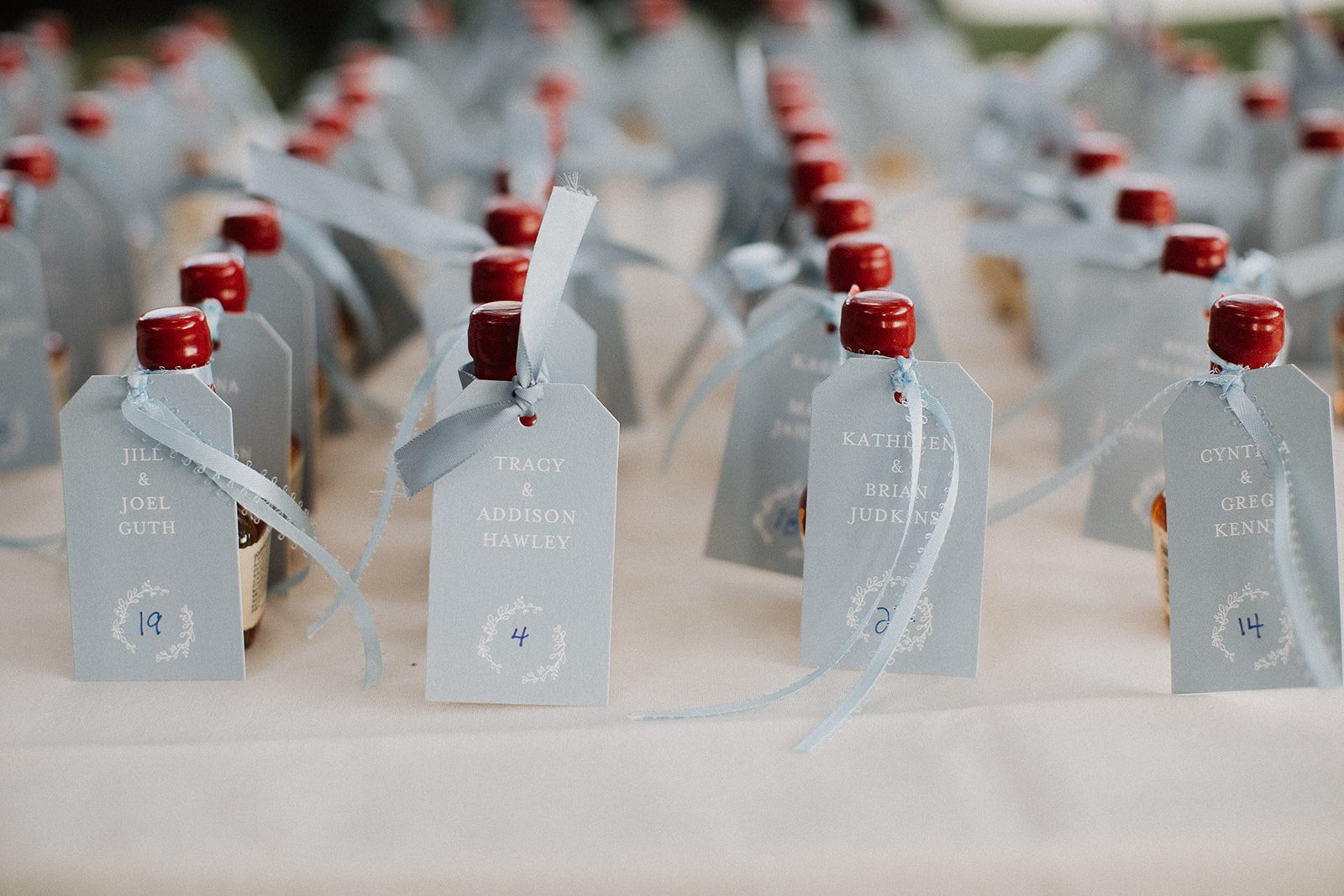 fireball whiskey place setting cards