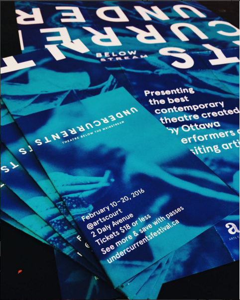 Shoutout to Gregg Clark (Communications Manager at the Ottawa Fringe) for these trill festival guides/knowing how to make a font upside down.