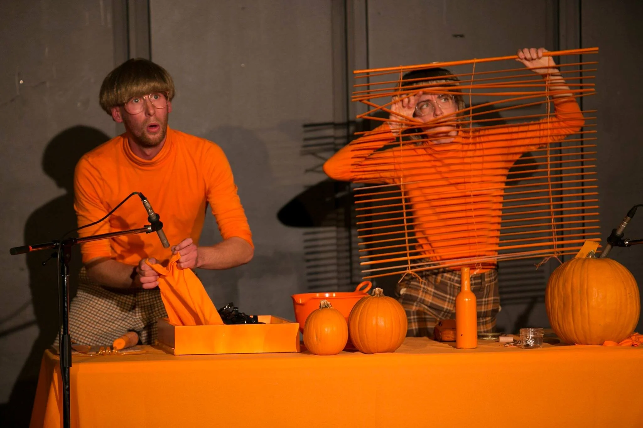 Mitchel Rose (L) and Madeleine Hall (R) in their Fresh Meat creation Folie . Photo by Ming Wu.