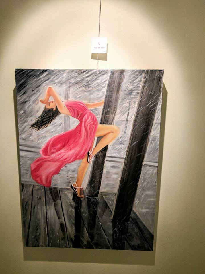  One of my newest paintings- "Feel the Rain"