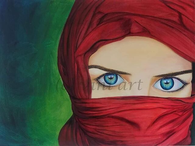 Created this one titled 'Eyes don't lie' few years back mainly to showcase eyes as the highlight of woman's face.

seems apt for the current times.