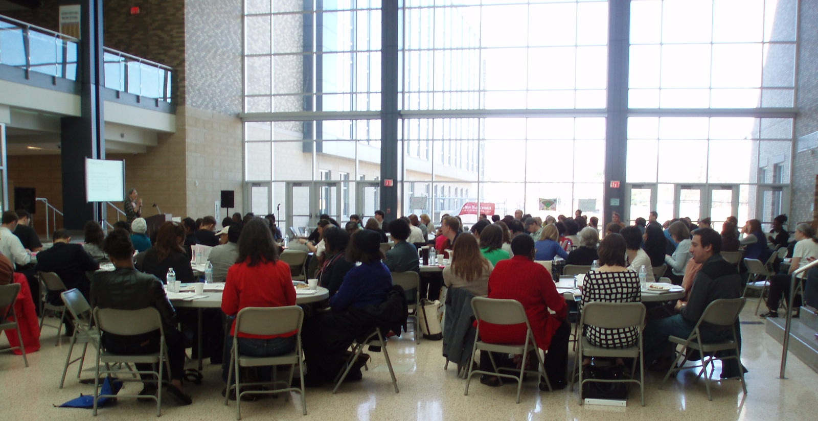 Parents and Community discuss student assignment policy at Dunbar in 2014.