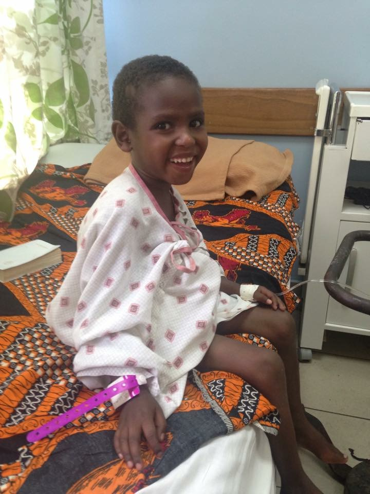 Six-year-old Allen before surgery