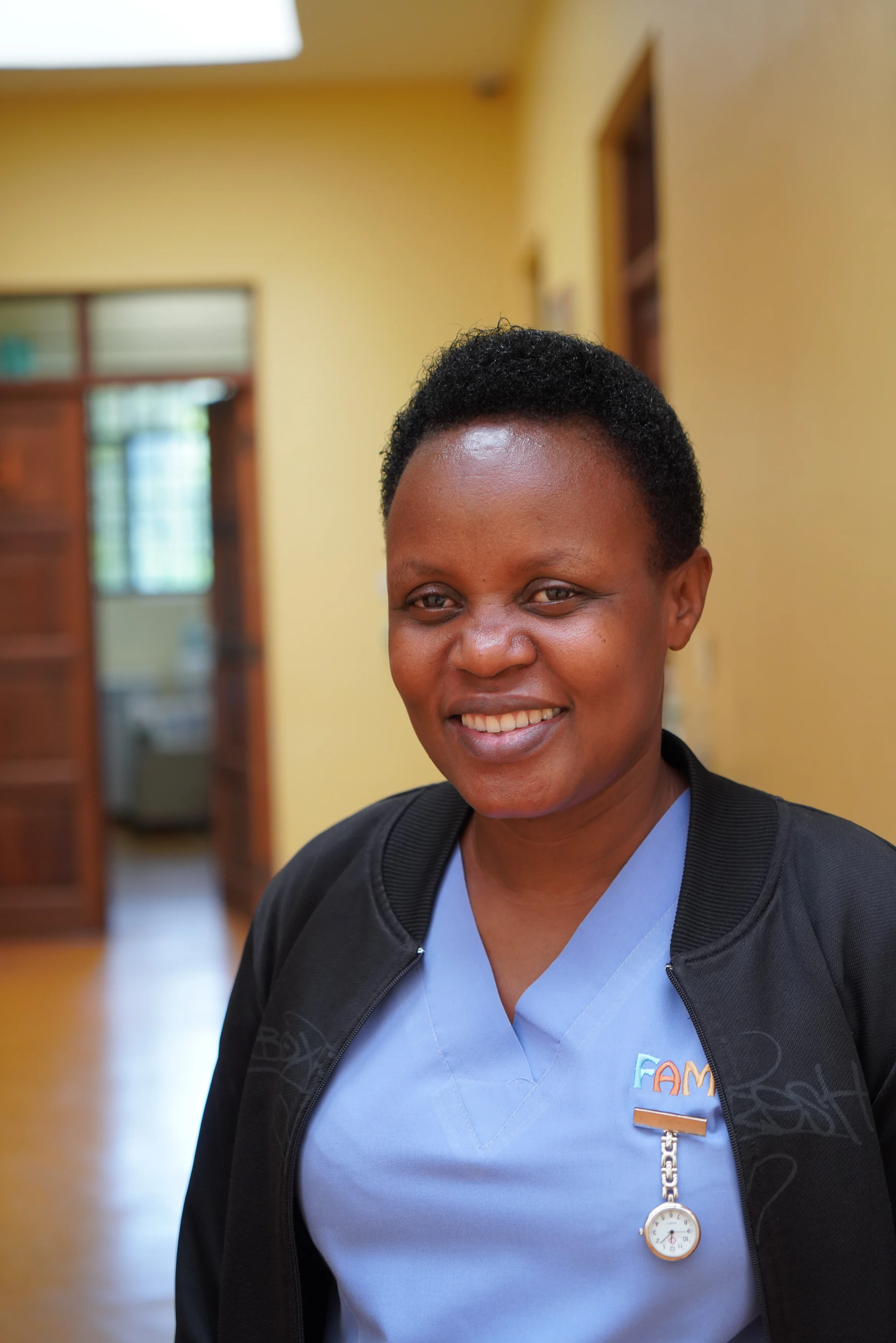 Safi in our general inpatient ward, Ward 1.