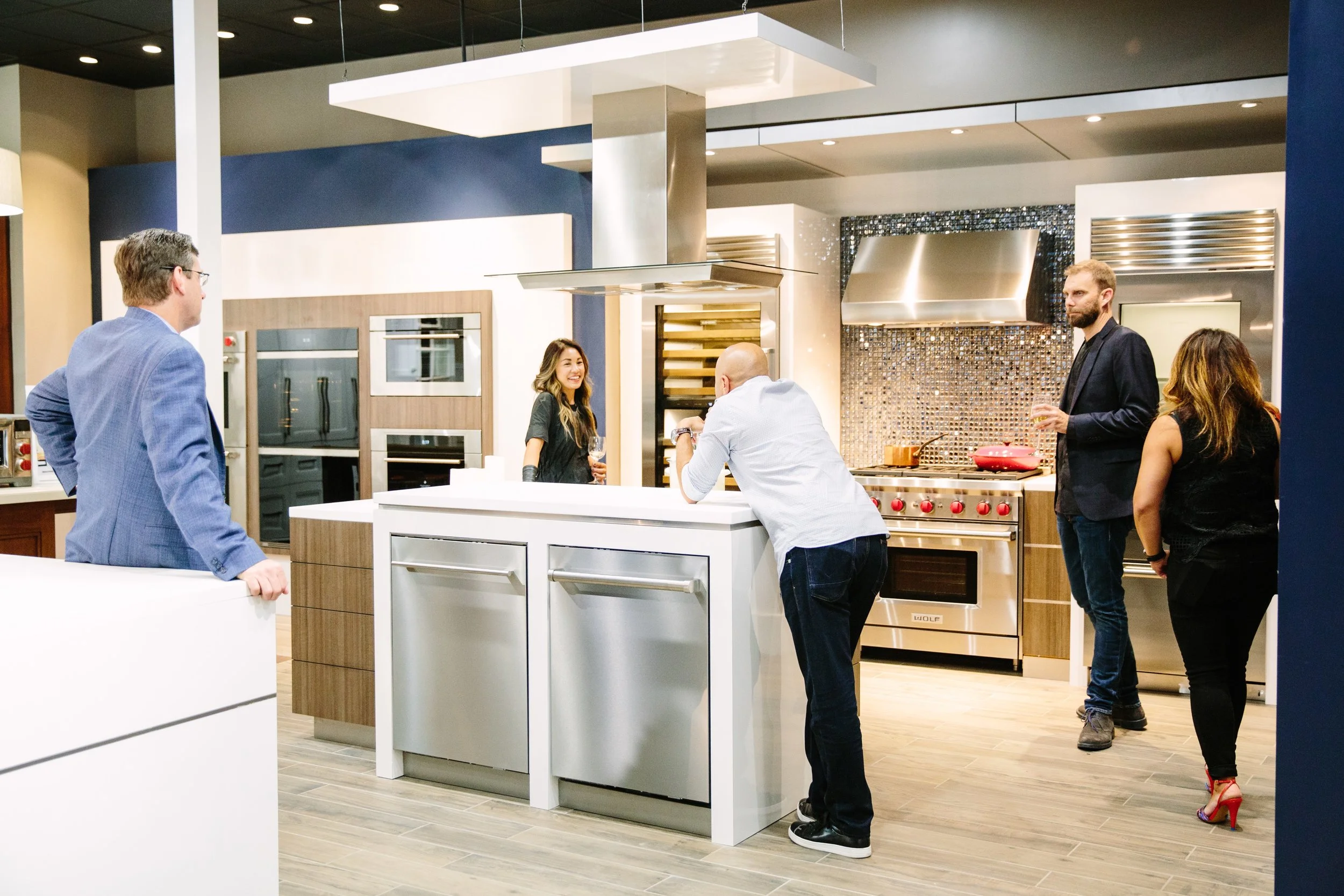 The new Living Kitchen, created in collaboration with Sub-Zero Wolf