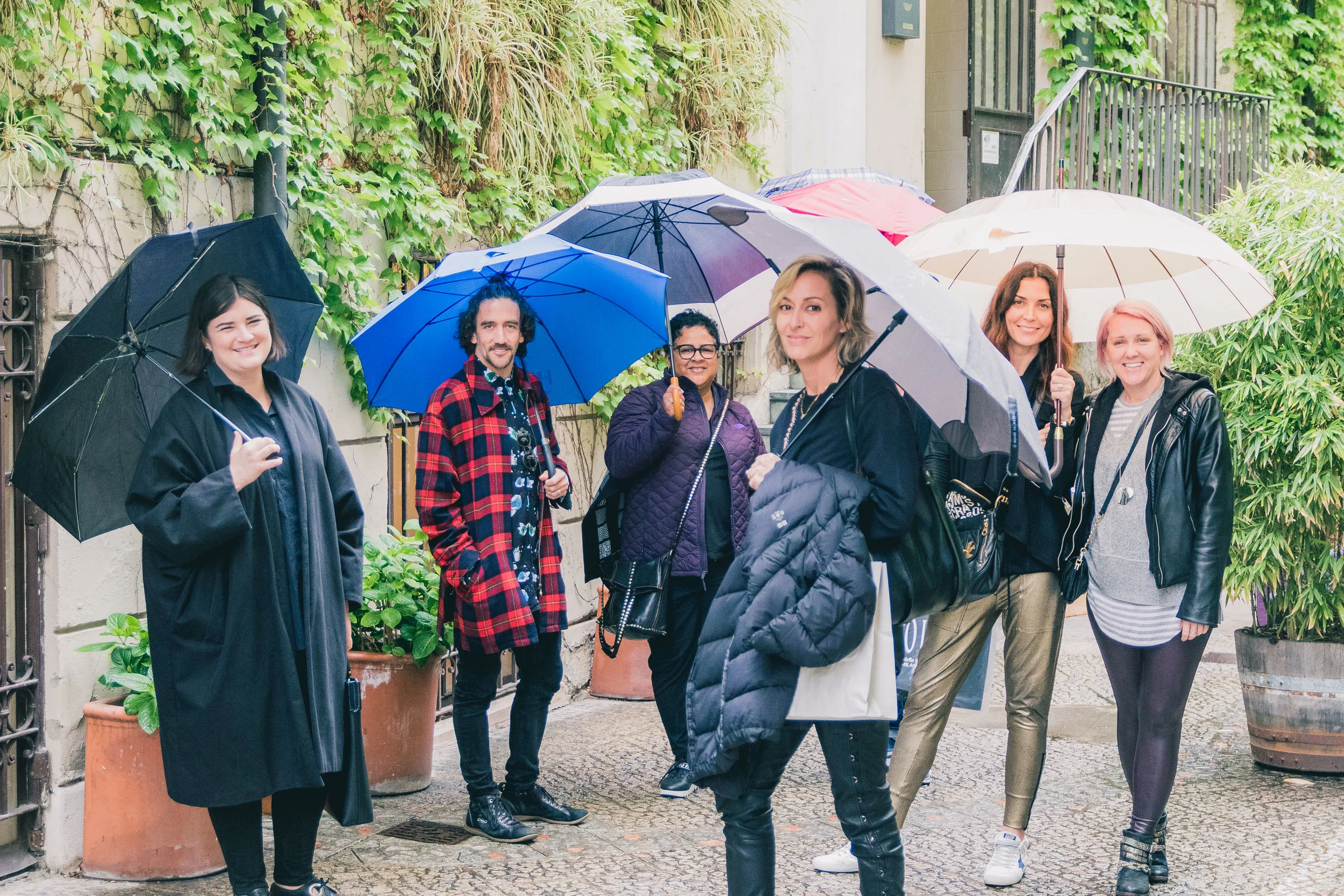 Fearless creatives (from left to right): Beks Opperman, Matthew Rosenberg, Caren Rideau, Ginna Christensen, Joanna Parol and Tracy Hiner