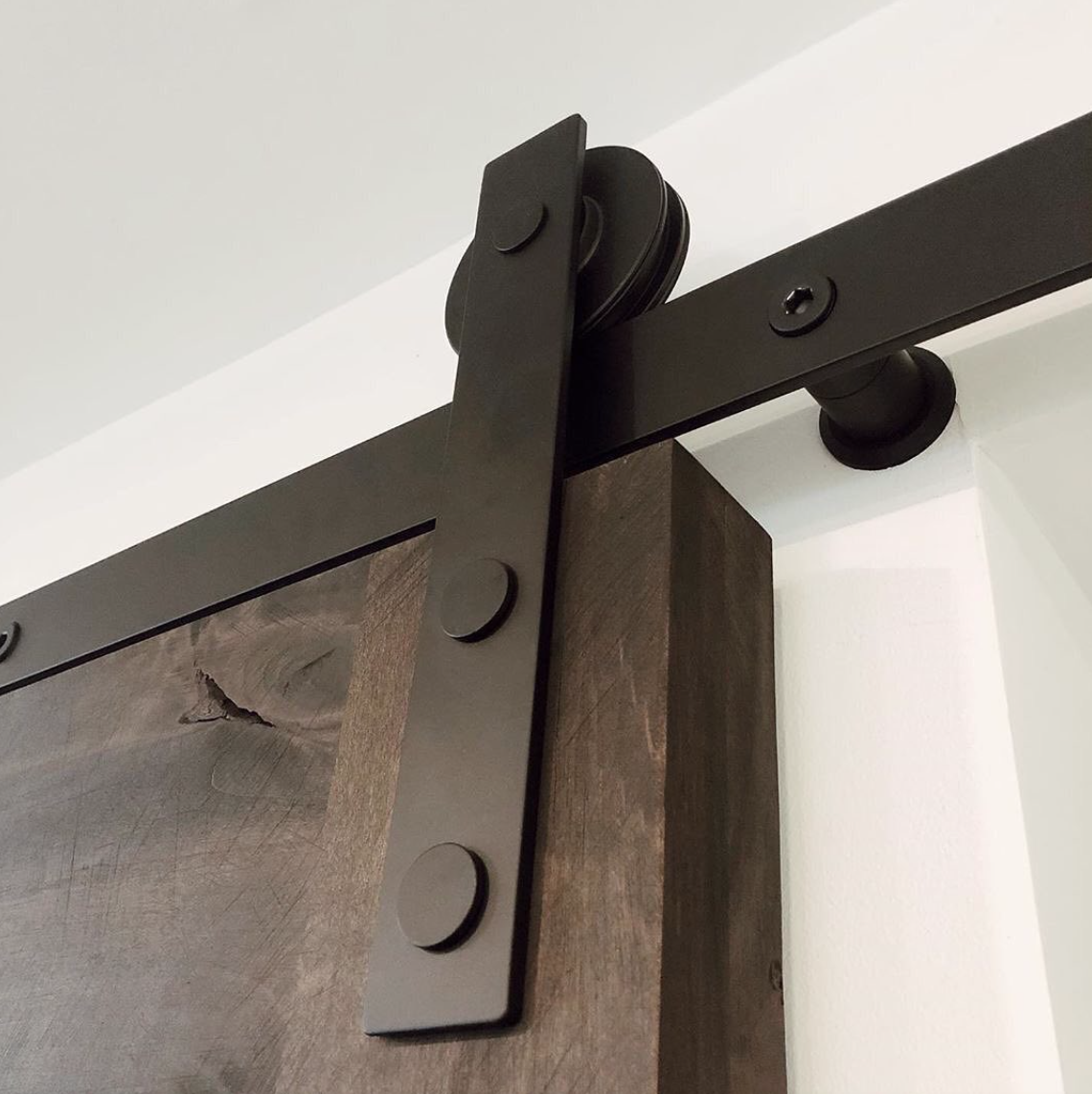  They’re also answering the farm house trend with sliding, barn door hardware. 
