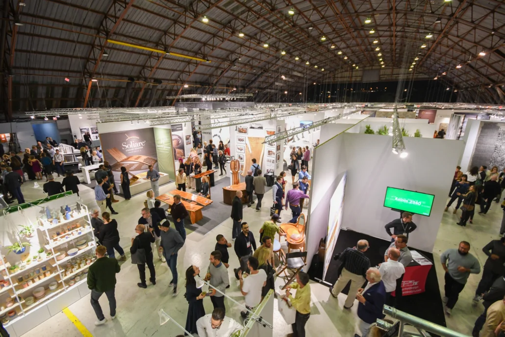 The scene at Barker Hanger 2018.