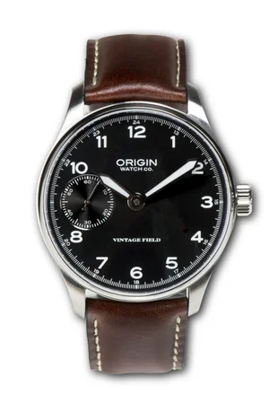 Vintage Field Watch 2nd Edition Black (w Leather Strap  display picture 1